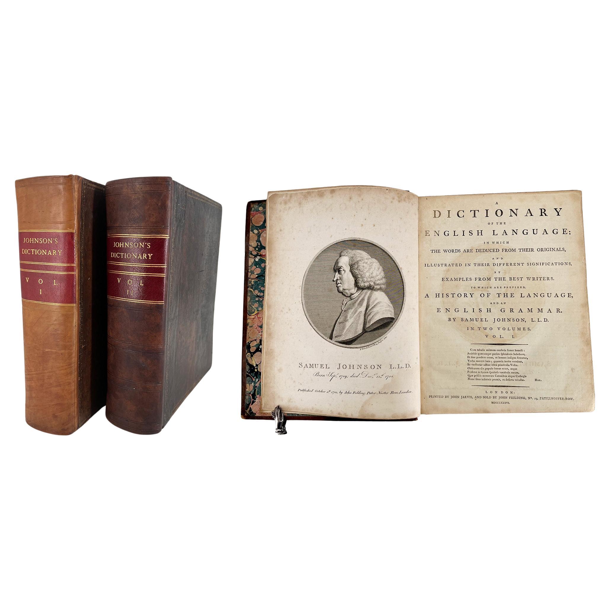 Diccionario de la lengua inglesa de Samuel Johnson, 1786 - 2 volúmenes