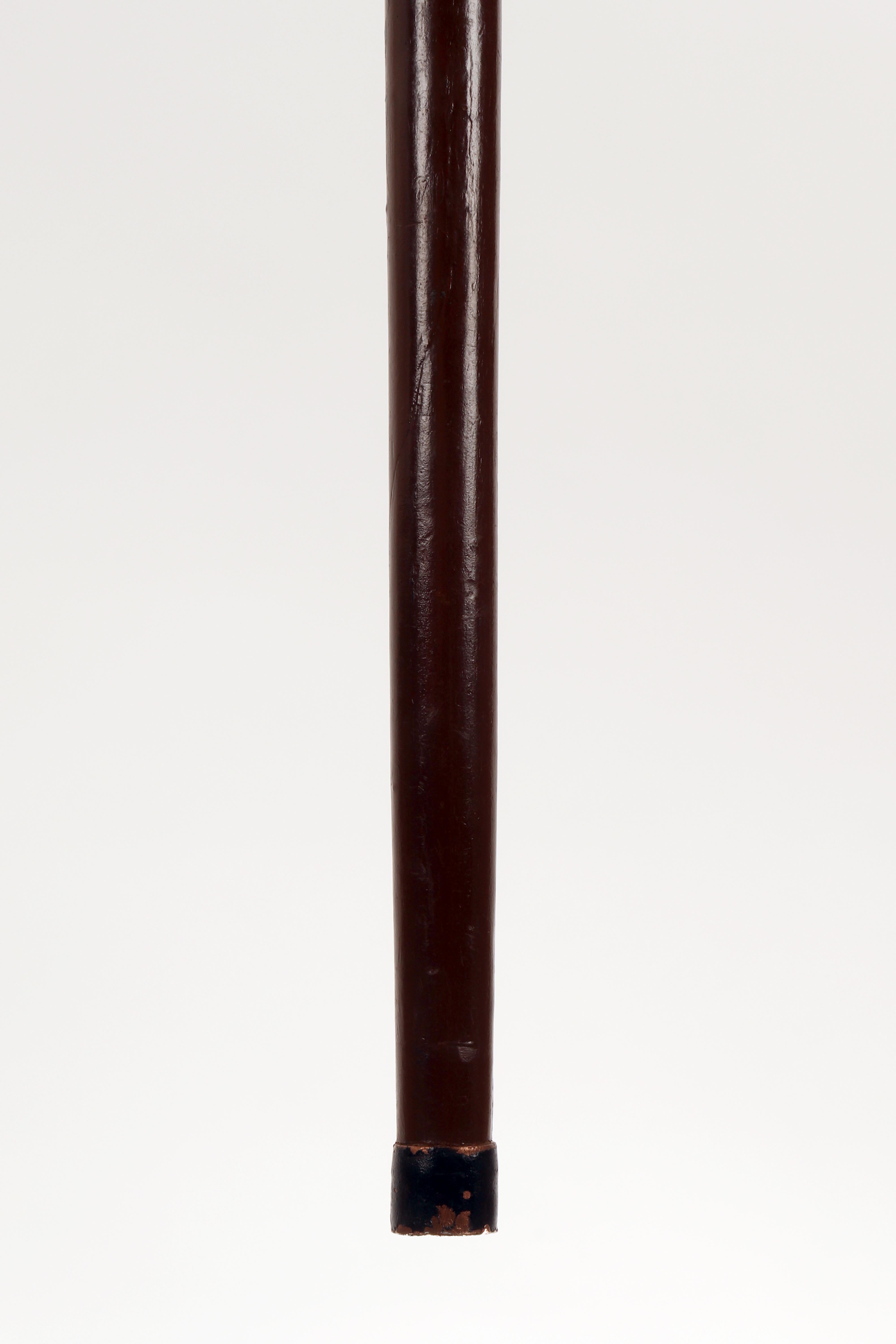 Bastone da passeggio in avorio di Dieppe raffigurante un Satiro, Francia, metà del XIX secolo. in vendita 6