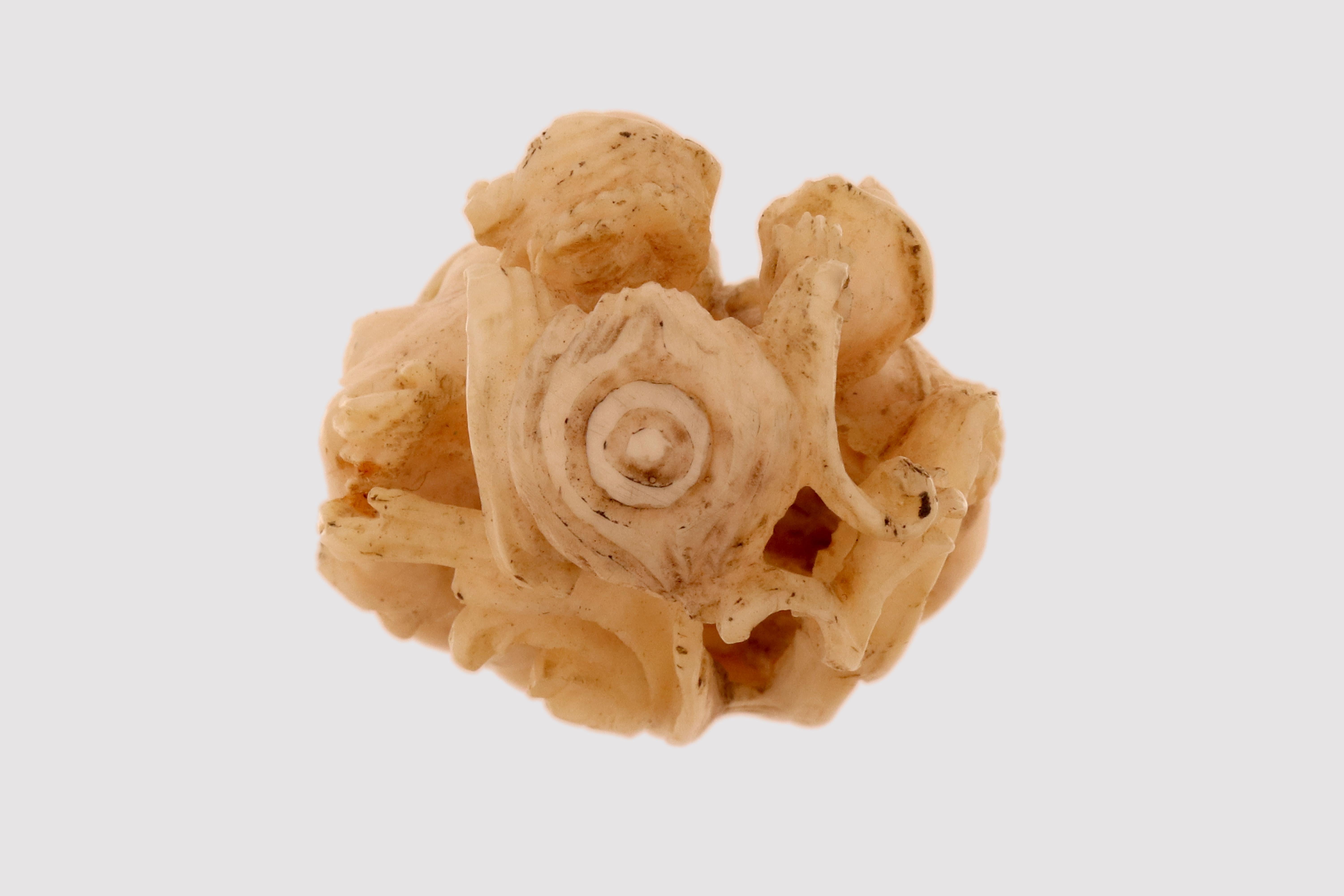 Bastone da passeggio in avorio di Dieppe, Diana cacciatrice e Atteone, Francia 1850. in vendita 6