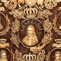 A Dieppe prisoner of war portrait plaque of Charles I and his advisors