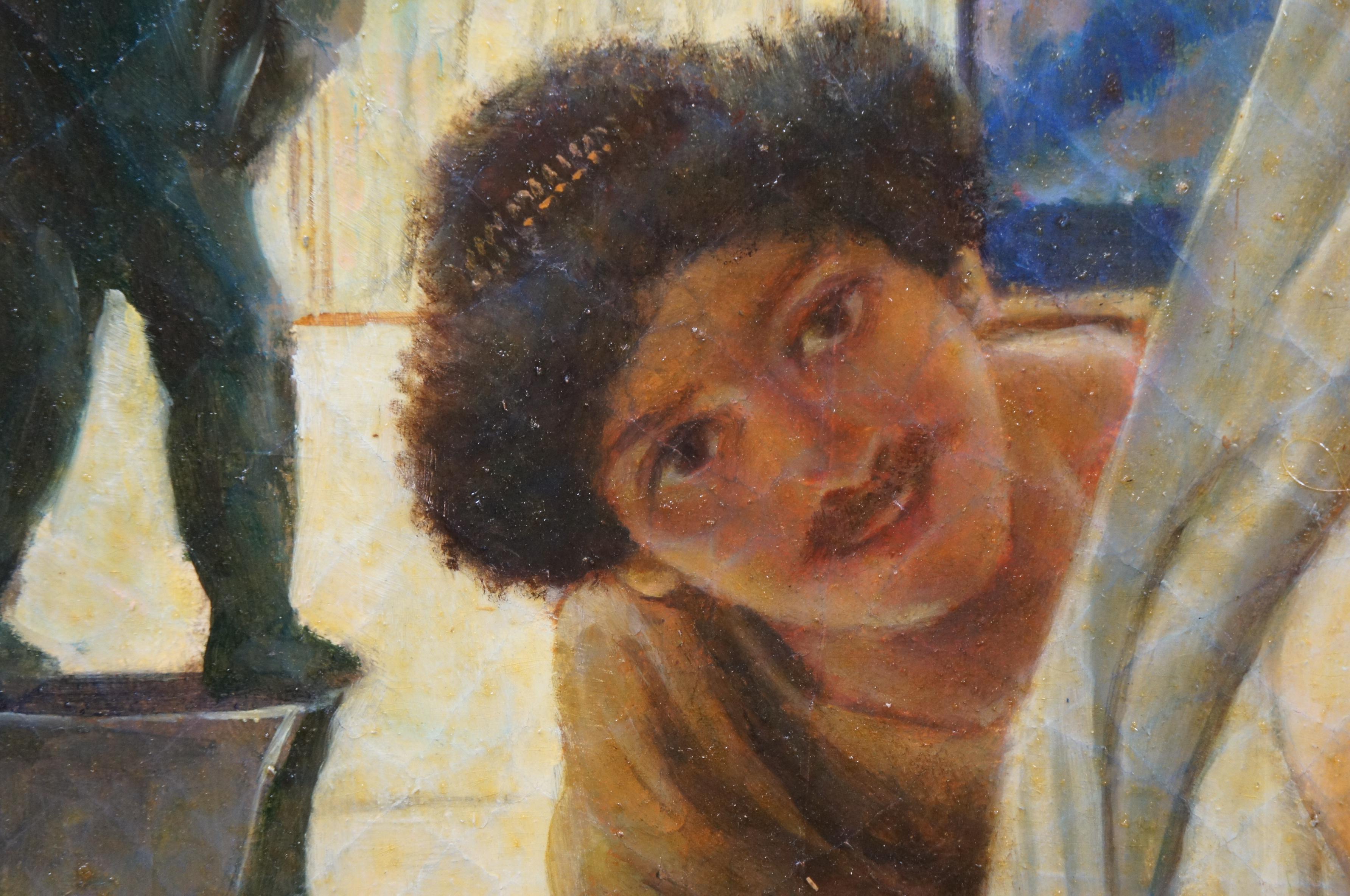 A Difference of Opinion, peinture à l'huile grecque d'après Sir Lawrence Alma-Tadema 38