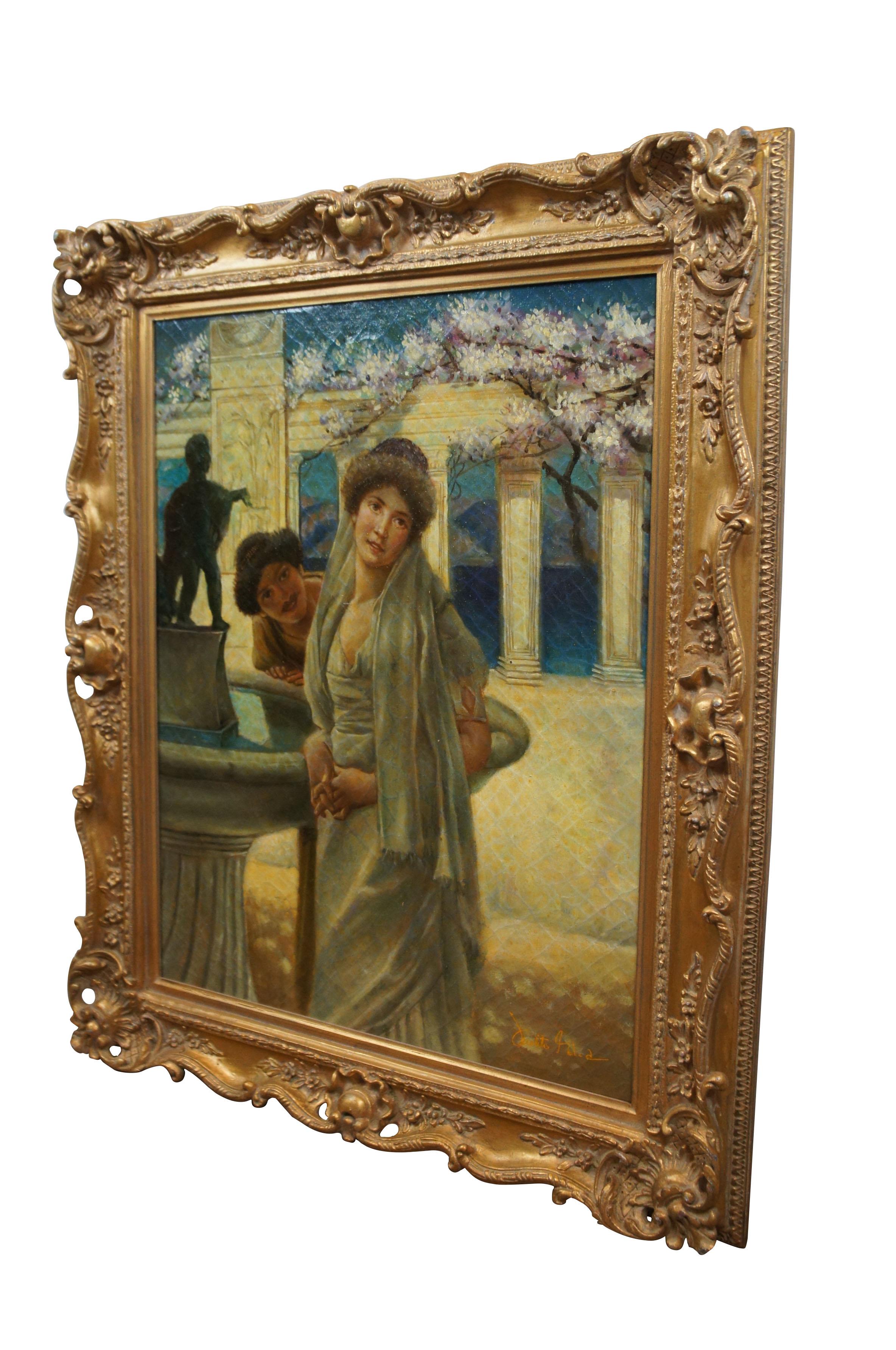 Gréco-romain A Difference of Opinion, peinture à l'huile grecque d'après Sir Lawrence Alma-Tadema 38