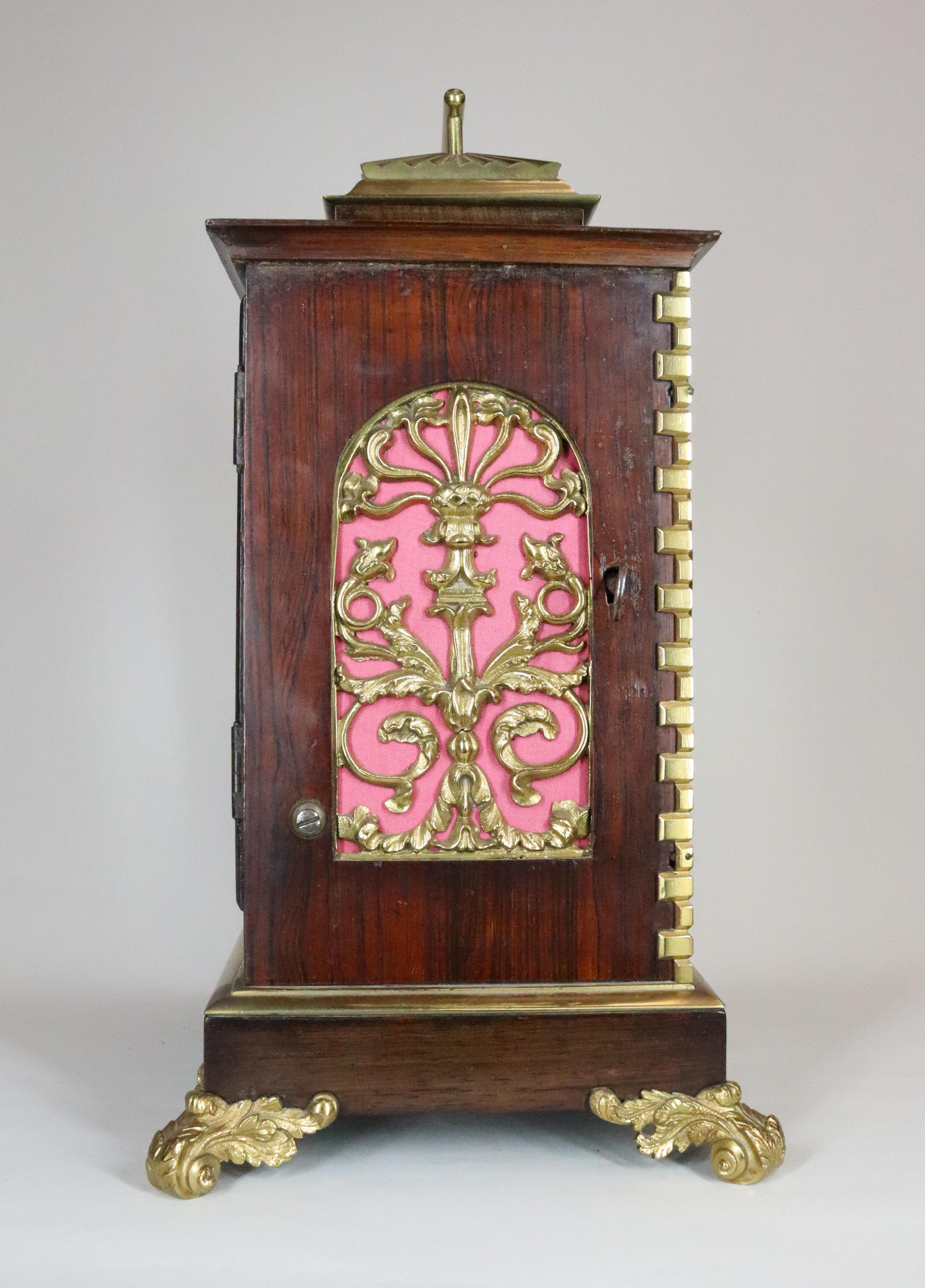 A Diminutive Bracket Clock by Adams of Lombard Street In Good Condition For Sale In Amersham, GB