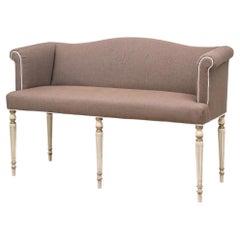 A Diminutive Camelback Settee for Reupholstery 