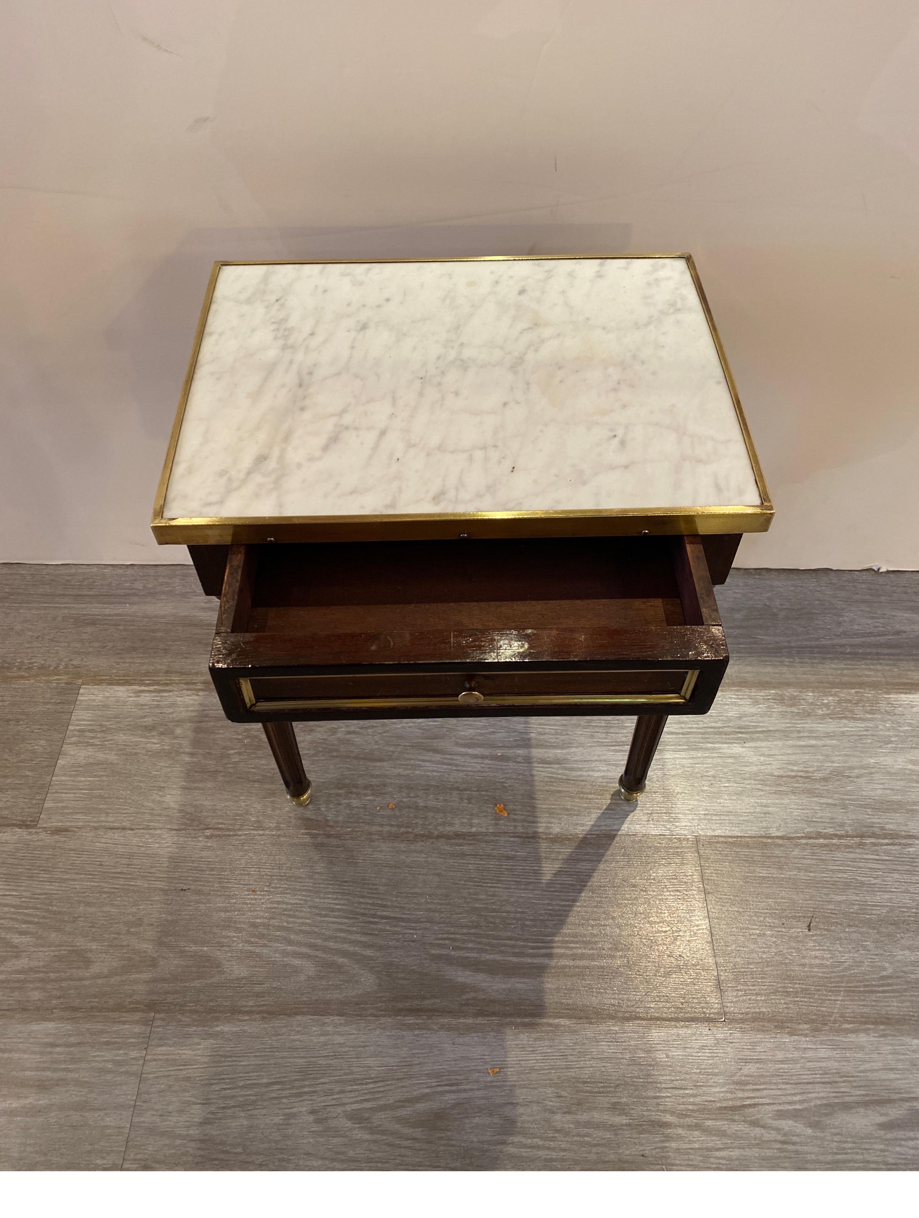 Diminutive Directoire Marble Top Bronze Mounted Drinks Table 4
