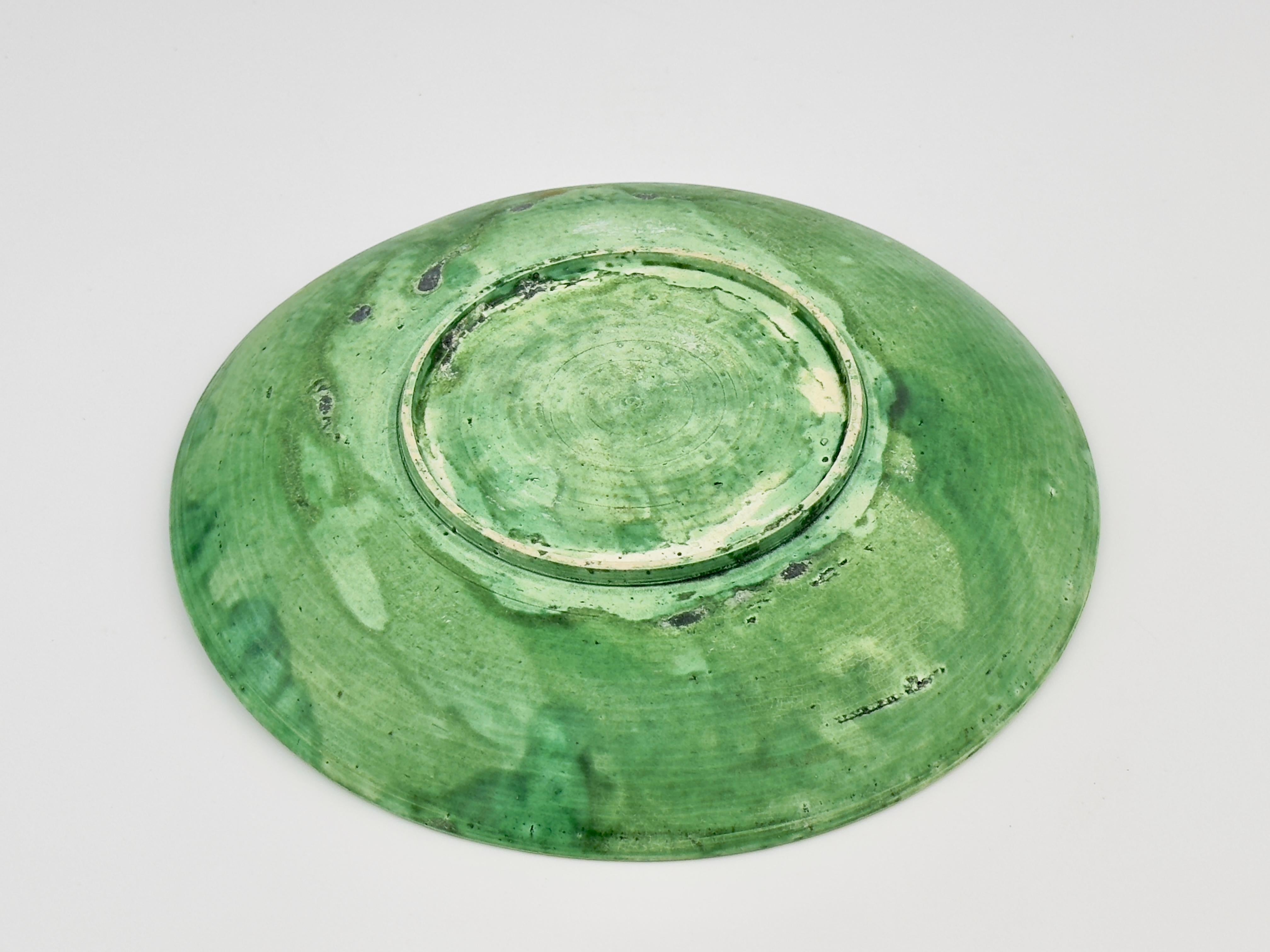 Ceramic A Rare Dingyao Green-Glazed Dragon Dish, Northern Song Dynasty For Sale