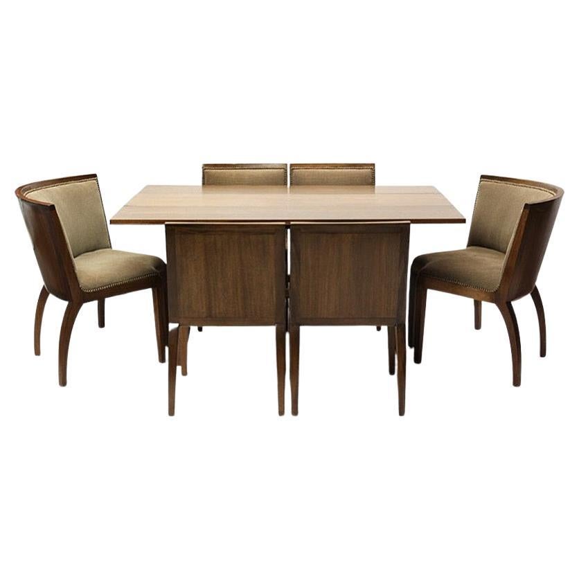 A Dining Set by Edward Wormley for Dunbar, 1960s For Sale