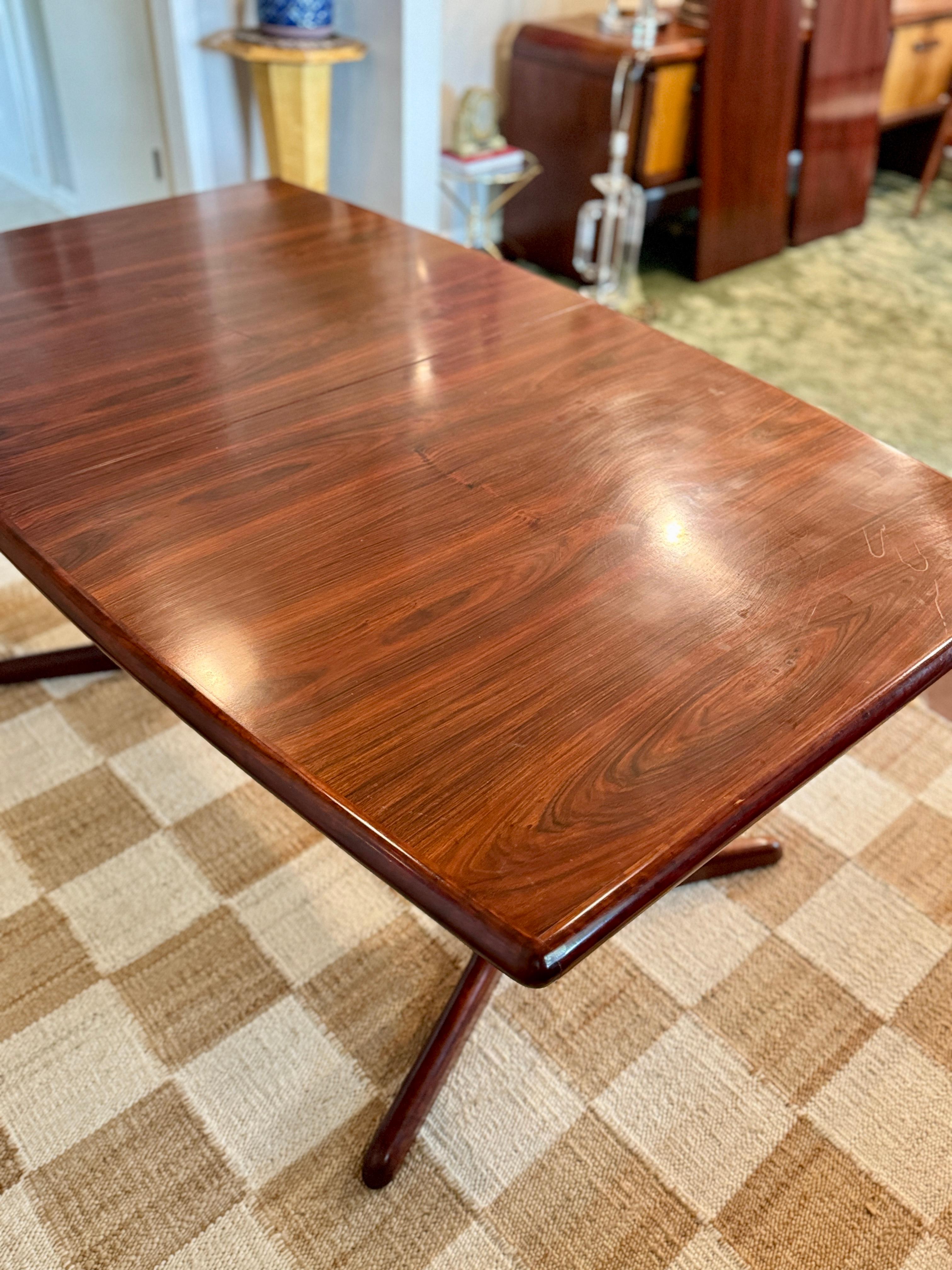 A dining set made of Brazilian rosewood by Dyrlund in Denmark, circa 1960s For Sale 8