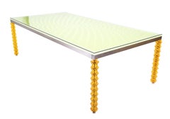 Dining Table Designed by Sawaya & Moroni in Stainless Steel and Lucite