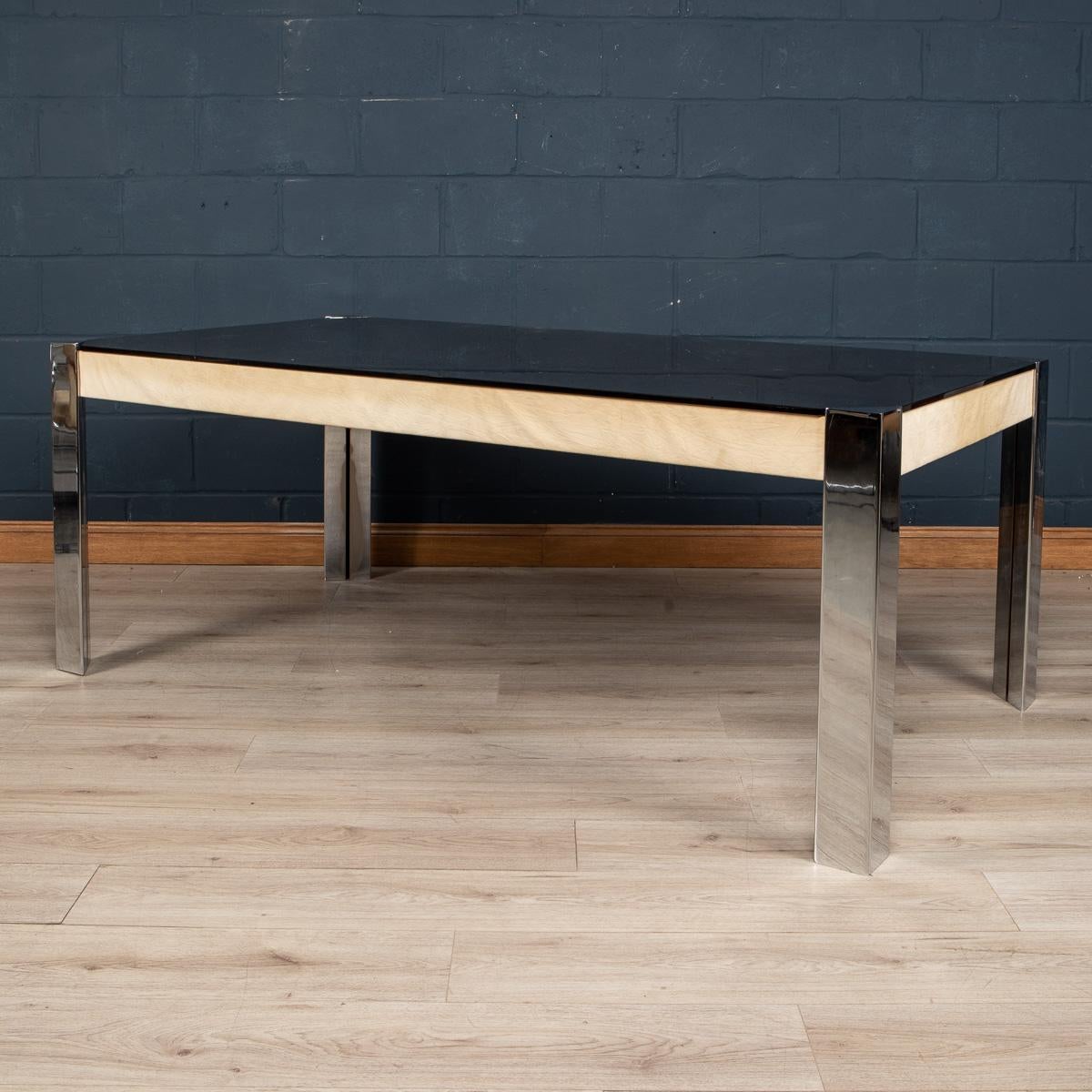 Français Table de salle à manger et six chaises par Guido Faleschini pour Hermes, France c.C. en vente