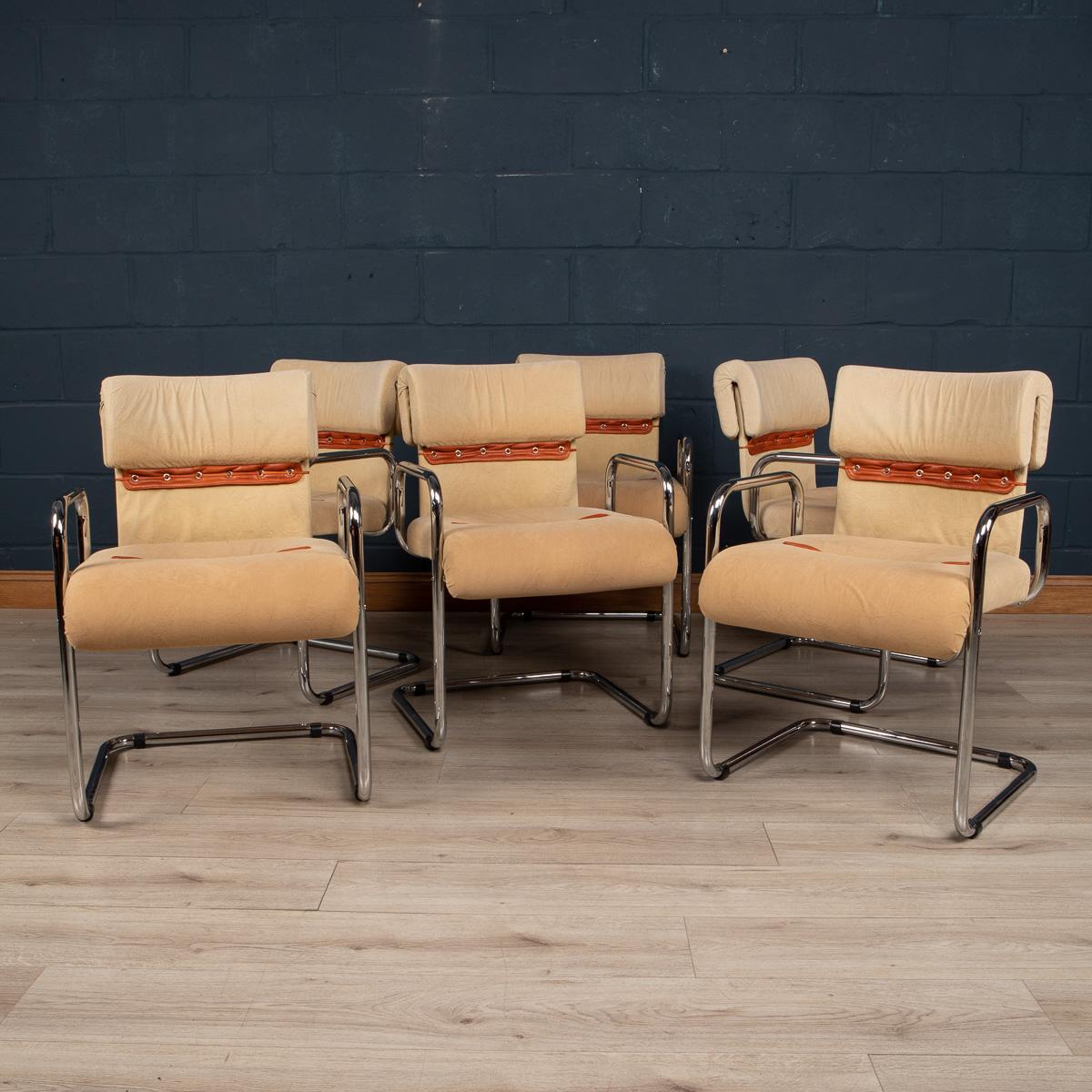 Table de salle à manger et six chaises par Guido Faleschini pour Hermes, France c.C. en vente 1