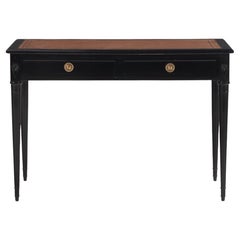 A Directoire style ebonized mahogany writing desk, C 1925.