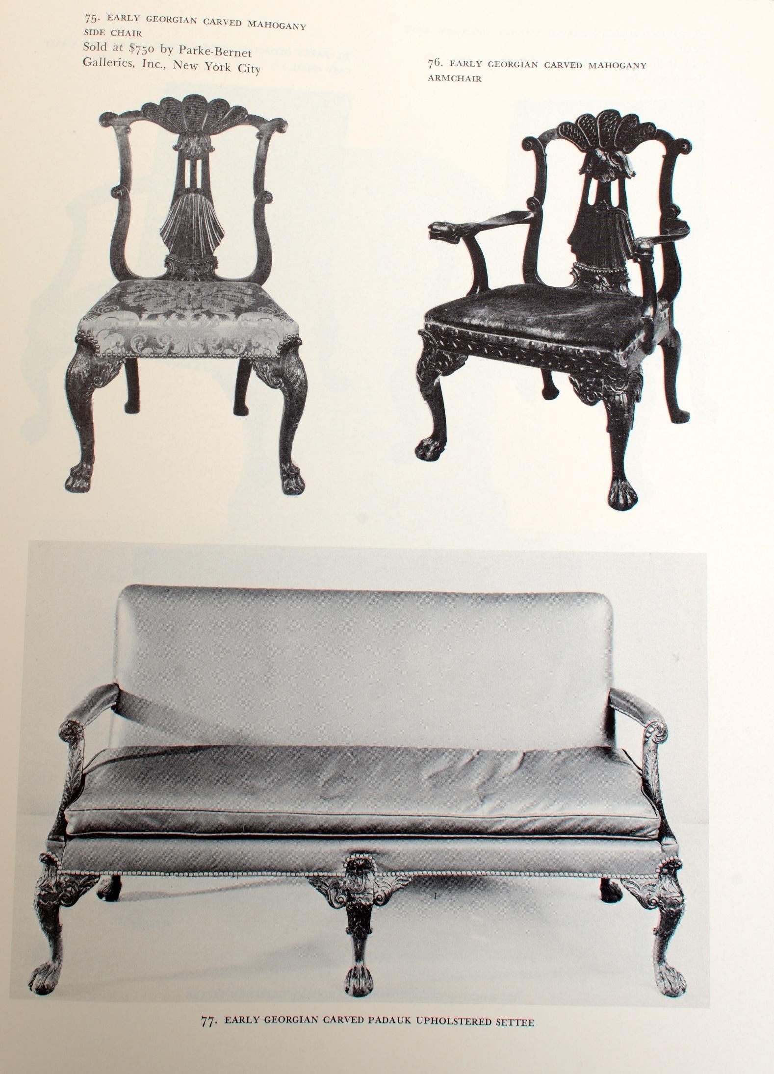 Directory of Queen Anne, Early Georgian and Chippendale Furniture, First Edition In Good Condition For Sale In valatie, NY