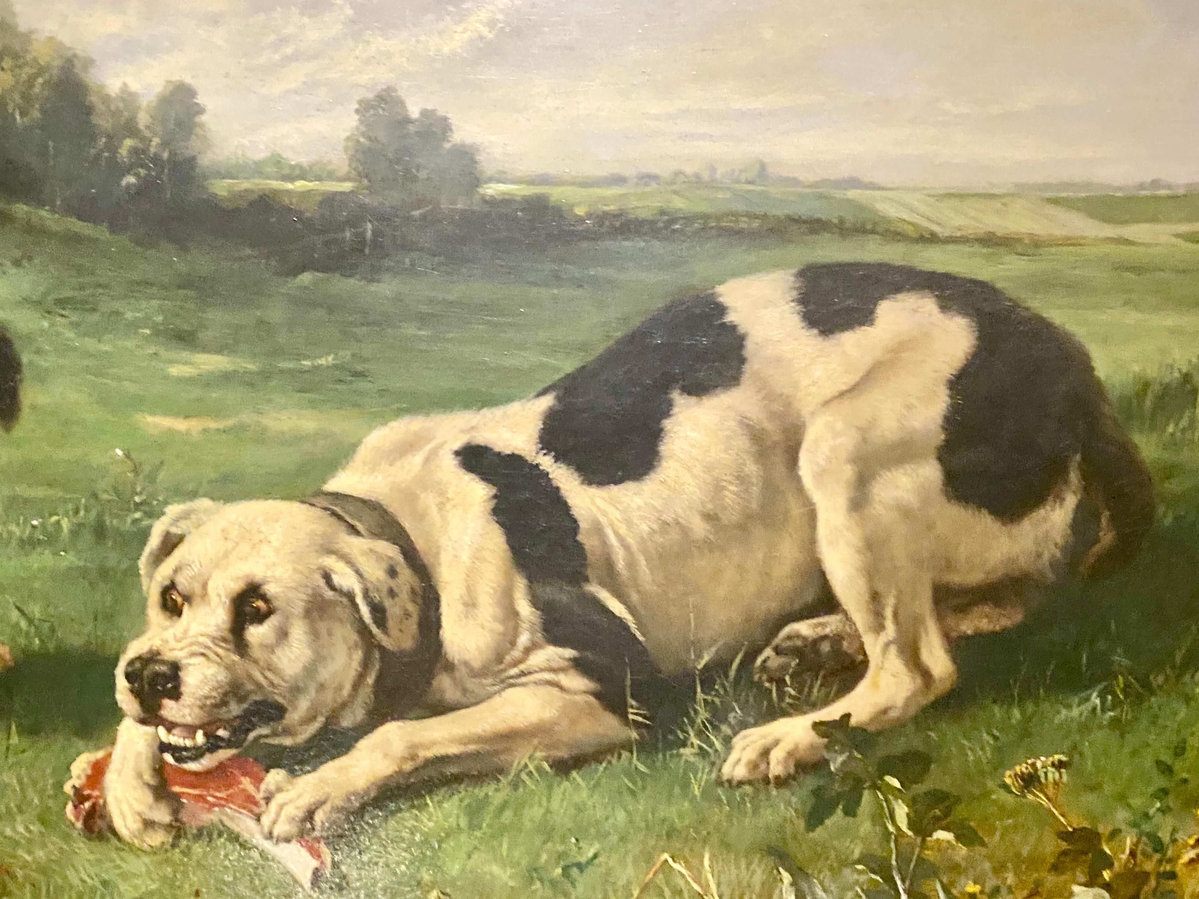 old paintings of dogs