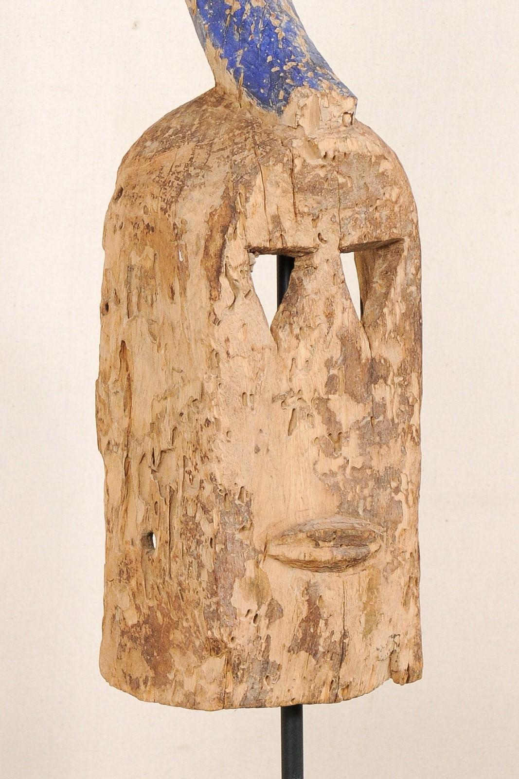 Dogon Mali Carved Wood Ceremonial Mask, Early to Mid 20th Century  In Good Condition For Sale In Atlanta, GA