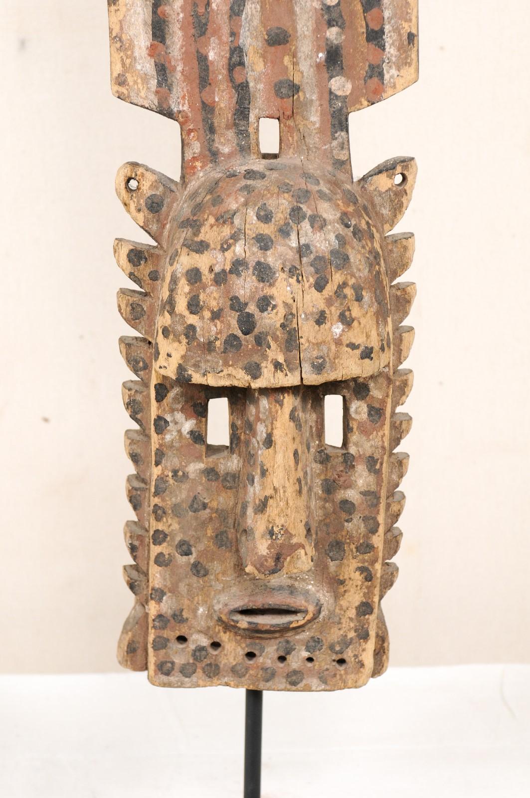 A Dogon Mali Dance Mask From Mid 20th Century  In Good Condition In Atlanta, GA