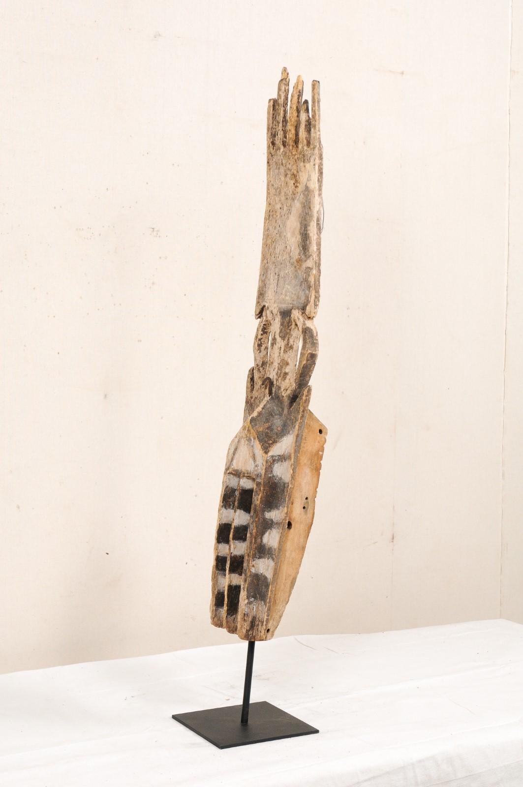 Dogon Tribe Mali Dama Ceremonial Carved-Wood Antelope Mask, West Africa 1
