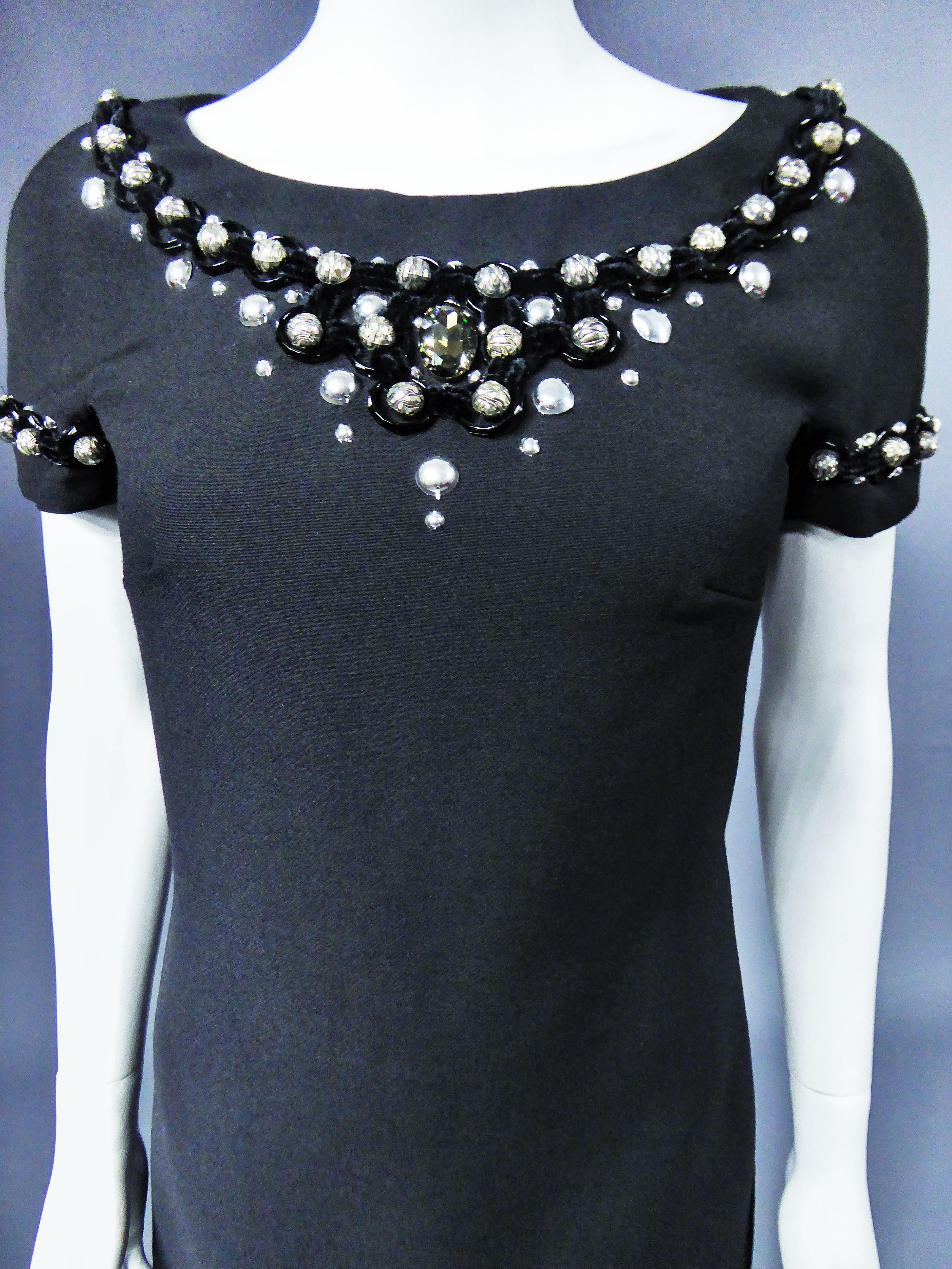 A Dolce & Gabbana Little Jewelry Black Dress,  Italian Circa 2005 For Sale 4
