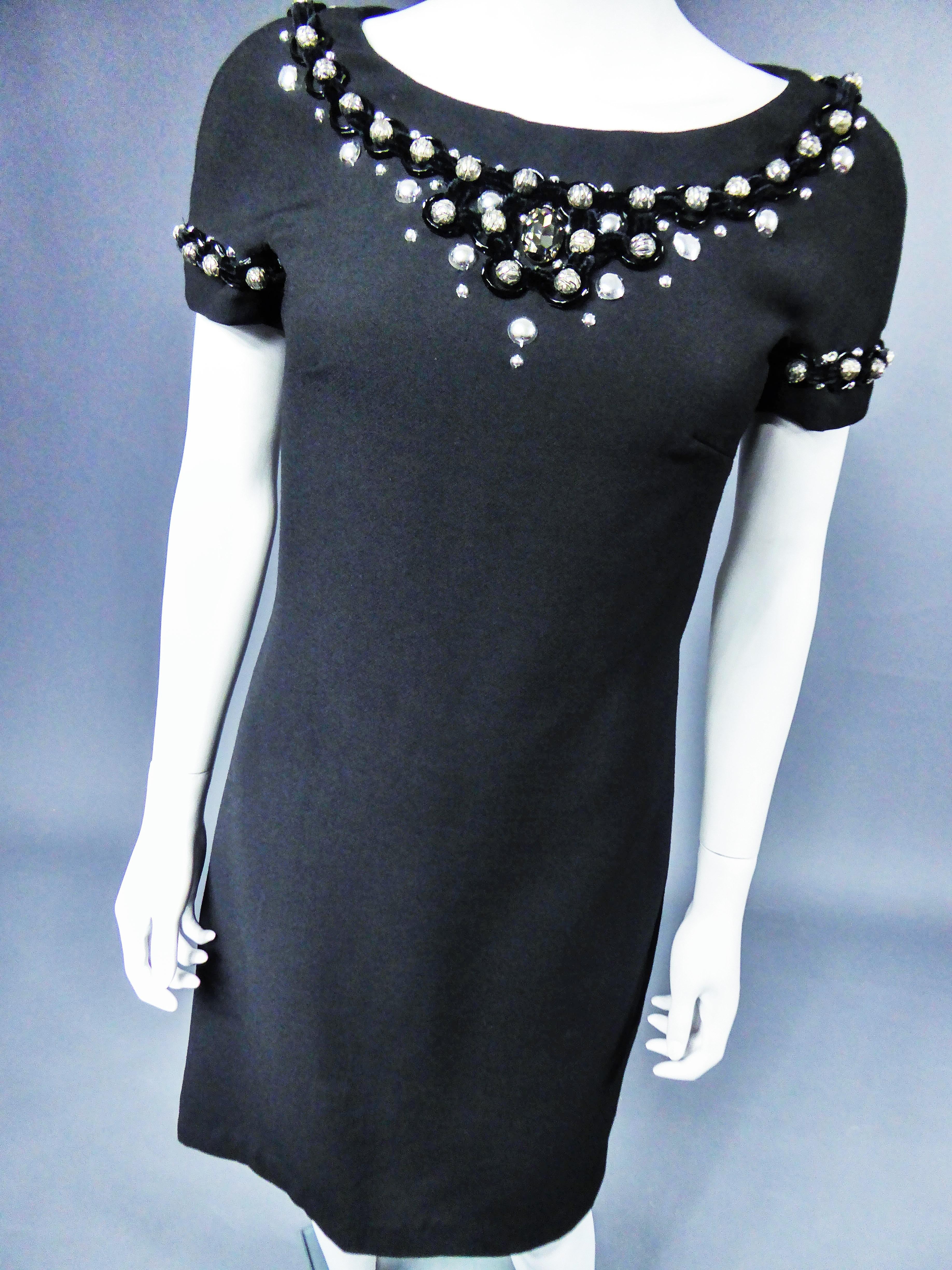 A Dolce & Gabbana Little Jewelry Black Dress,  Italian Circa 2005  For Sale 4