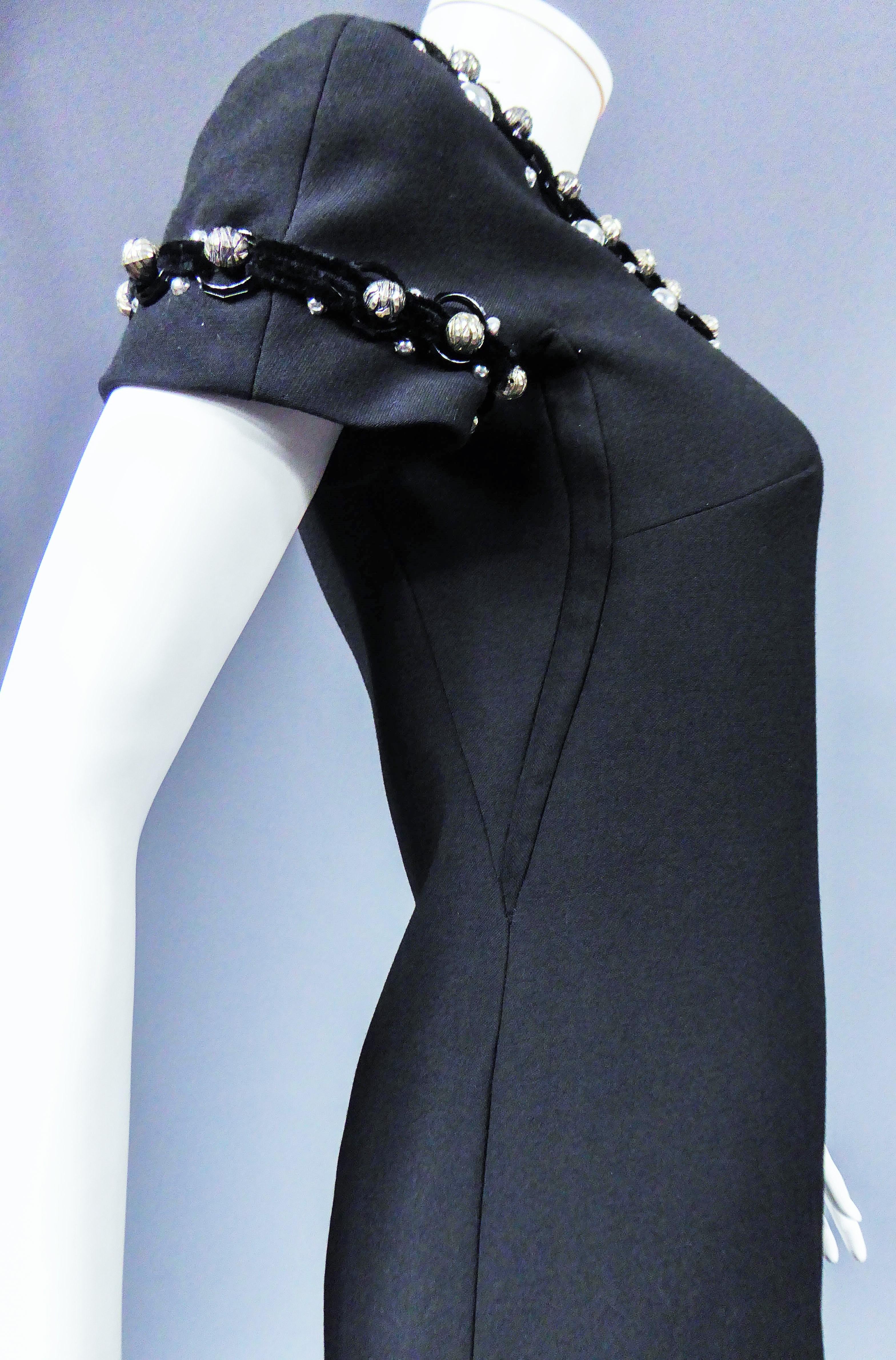Women's A Dolce & Gabbana Little Jewelry Black Dress,  Italian Circa 2005  For Sale