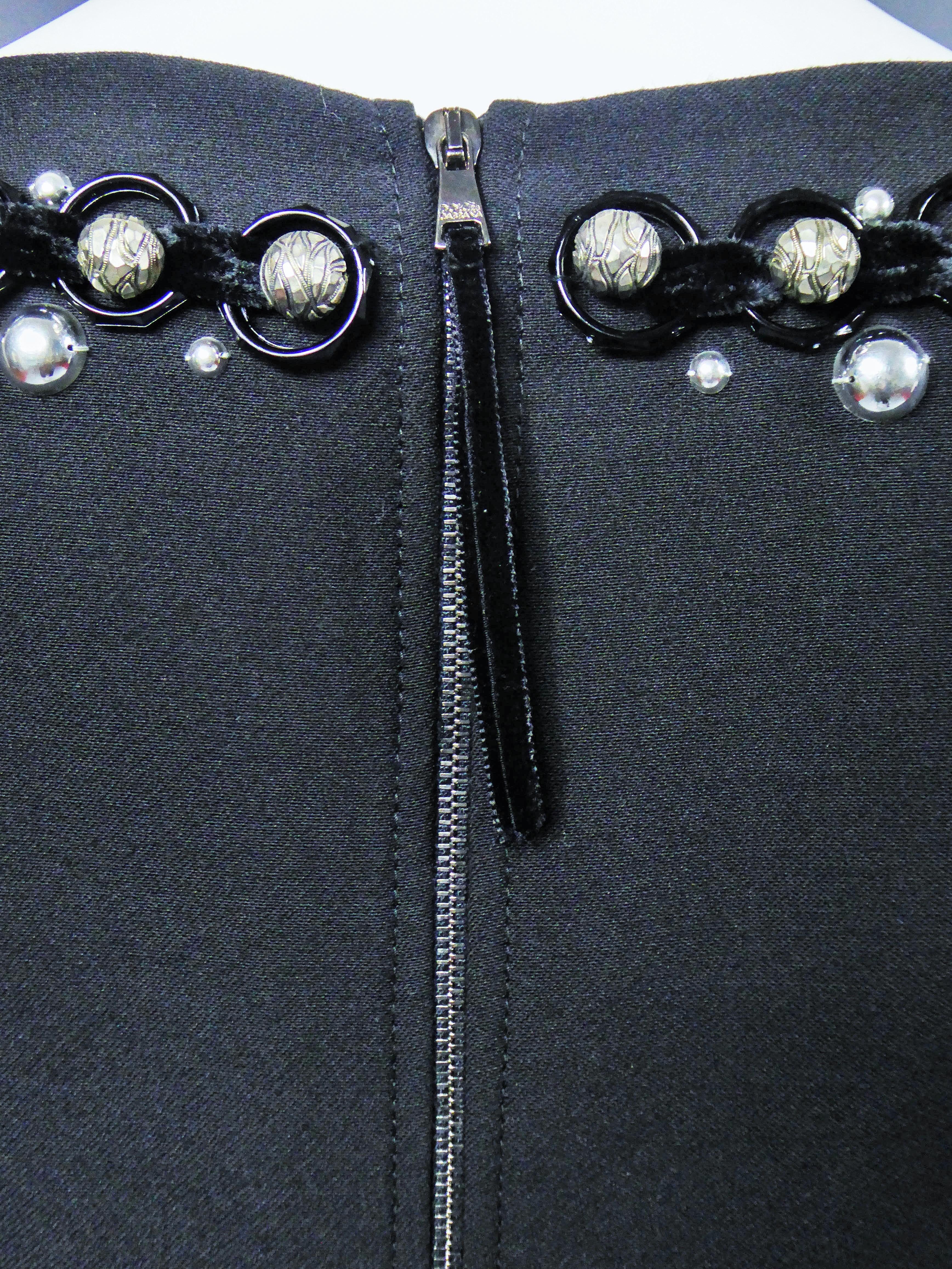 A Dolce & Gabbana Little Jewelry Black Dress,  Italian Circa 2005  For Sale 2