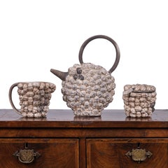 A Doll Head Studio Pottery Tea Set