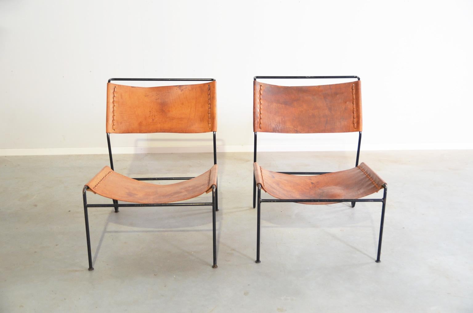 Dutch A. Dolleman Lounge Chairs for Metz & Co, Netherlands