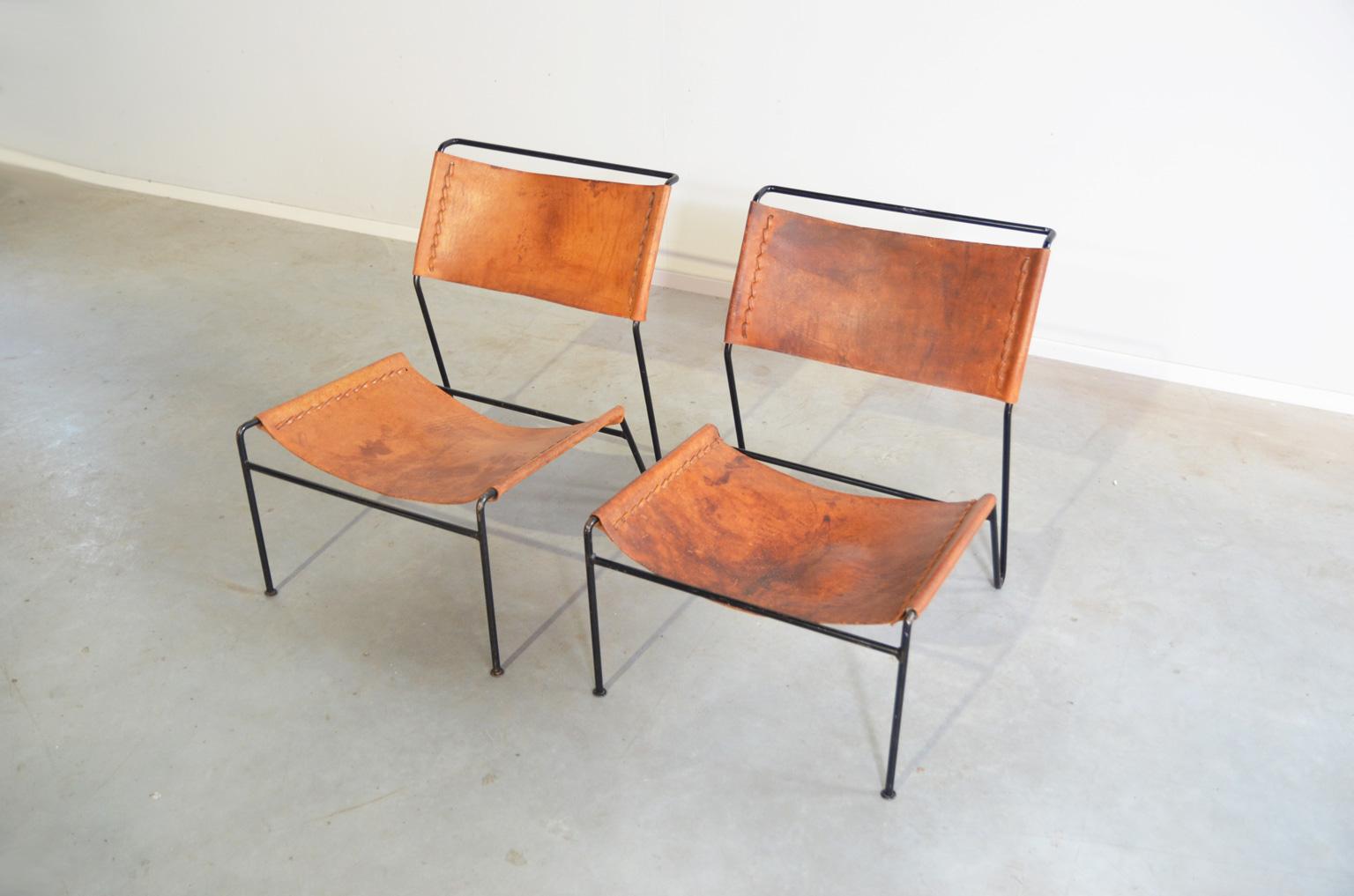 A. Dolleman Lounge Chairs for Metz & Co, Netherlands In Good Condition In RHEEZERVEEN, Overijssel