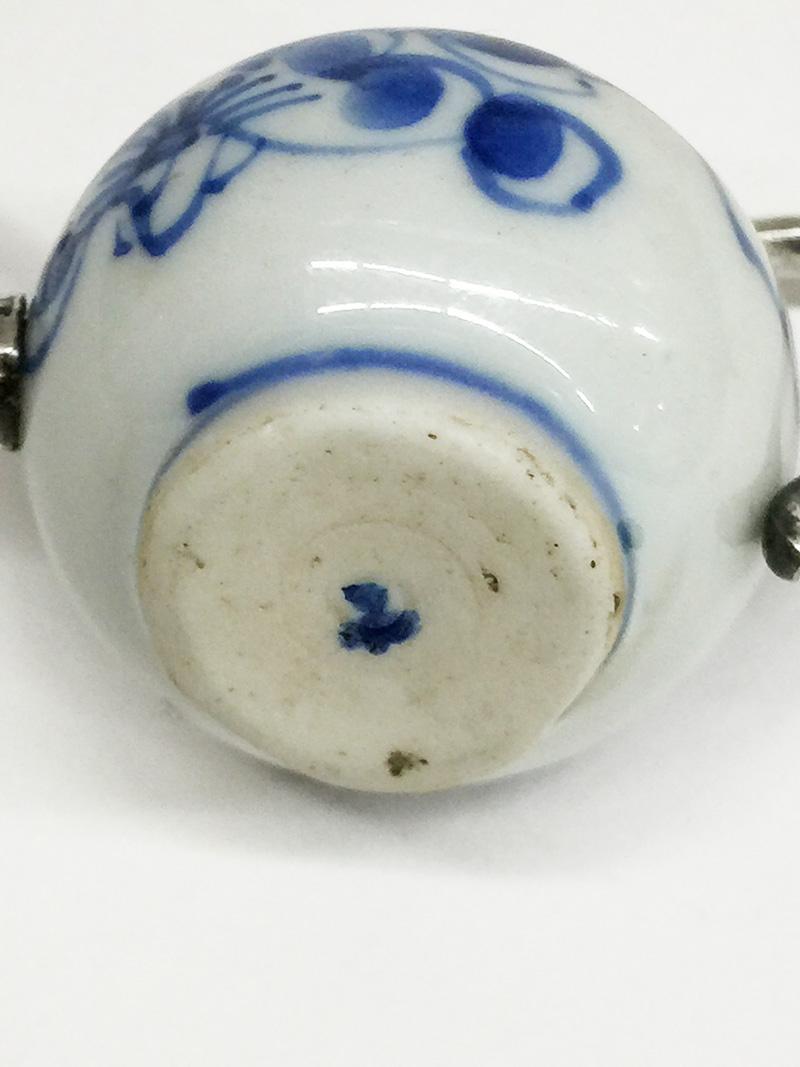 Dolls House Miniature Chinese Porcelain Teapot, Kangxi Period 4