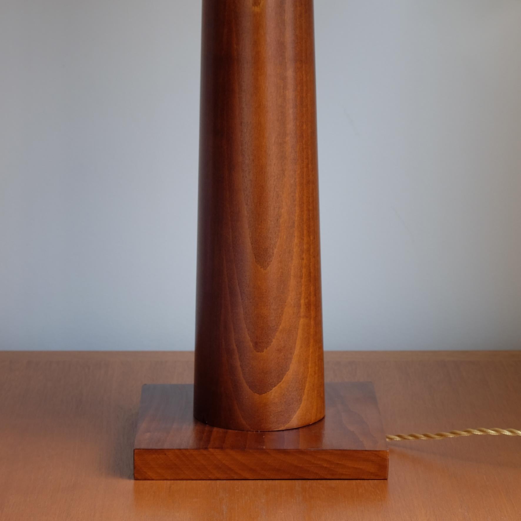 Varnished Doric Column Table Lamp, Art DecoStyle, 21st Century For Sale