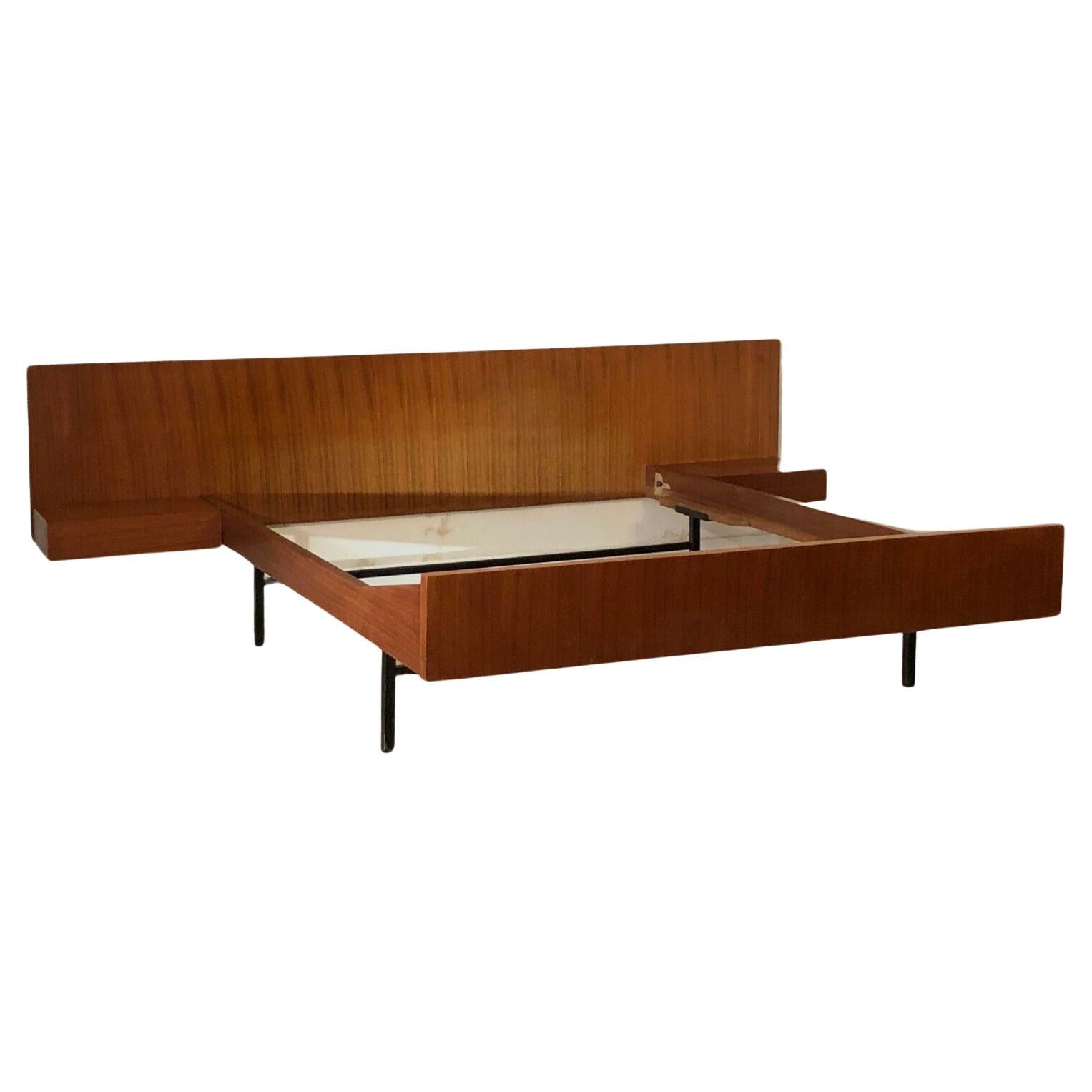 A MID-CENTURY-MODERN Double Bed by JOSEPH-ANDRE MOTTE, CHARRON, France 1950 For Sale