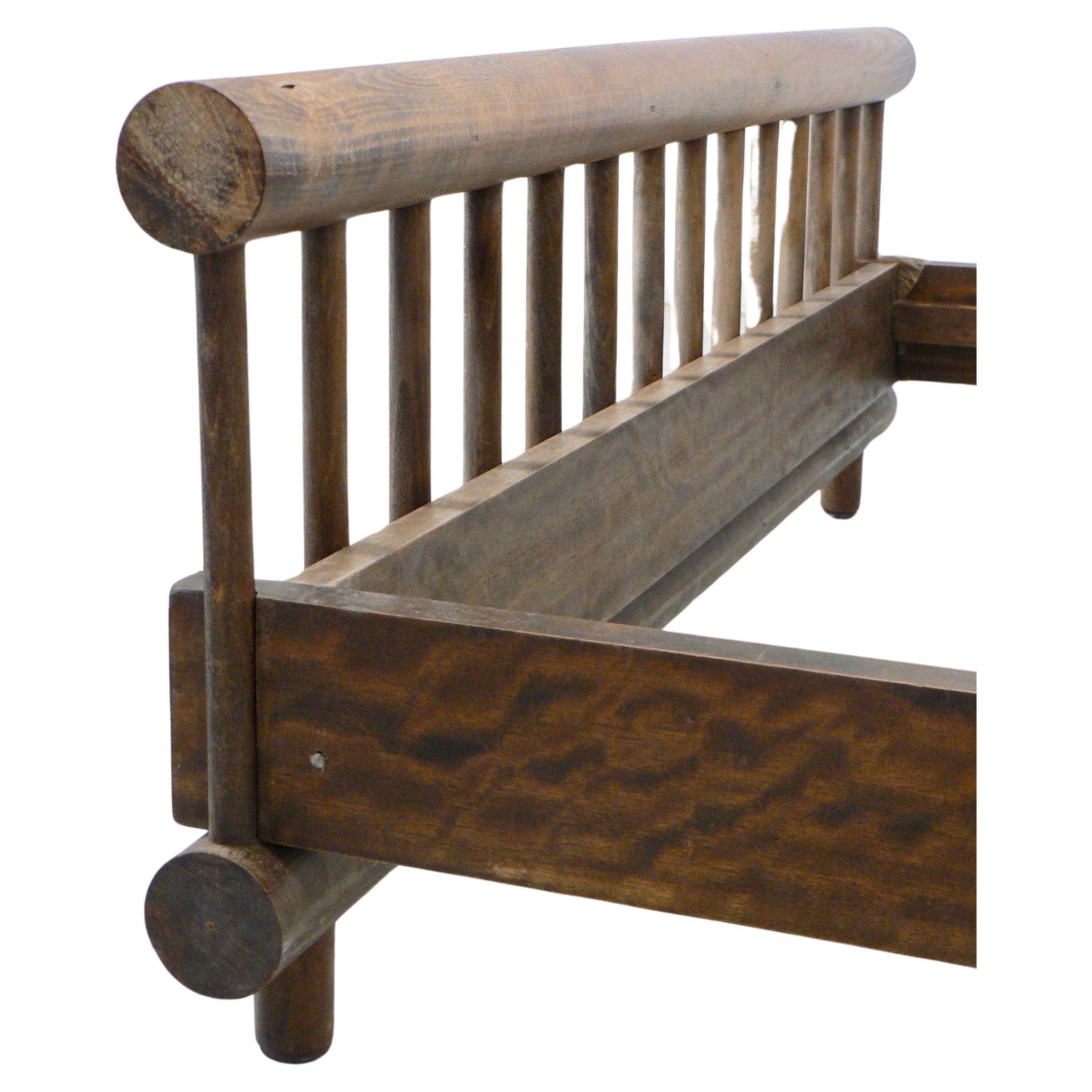 Double bed frame by Charlotte Perriand, a rare piece from the 1960s, originally designed for the prestigious 