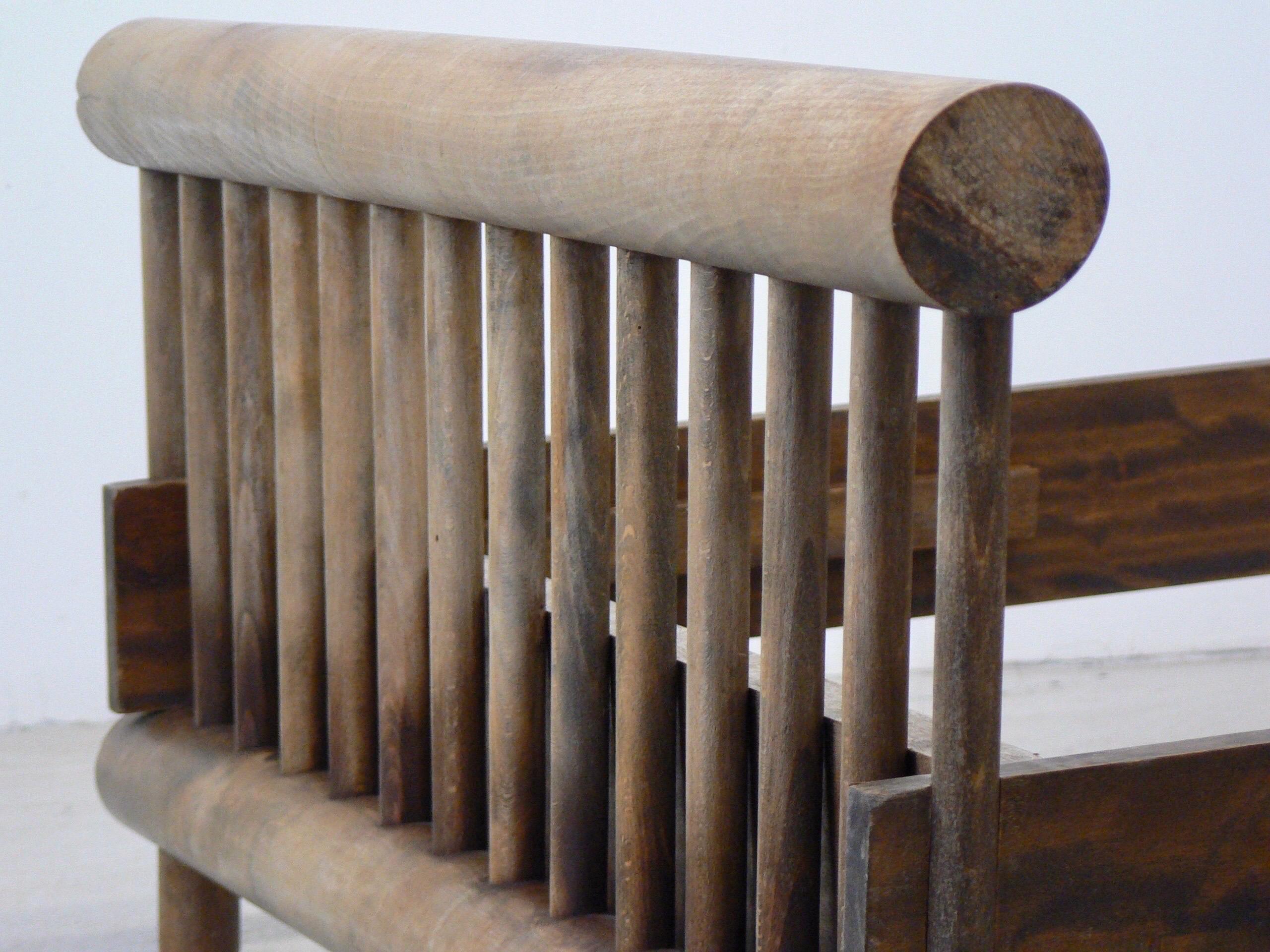French A double bed frame by Charlotte Perriand - 