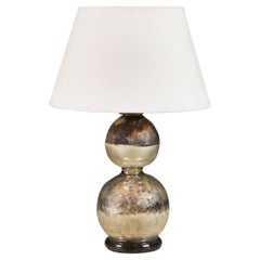 A Double Gourd Mercury Art Glass Vase as a Lamp