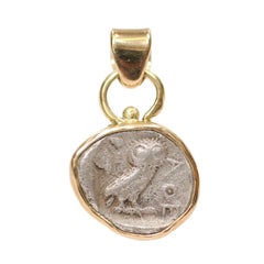 A Drachm [coin] Pendant with Owl, circa 404 BC