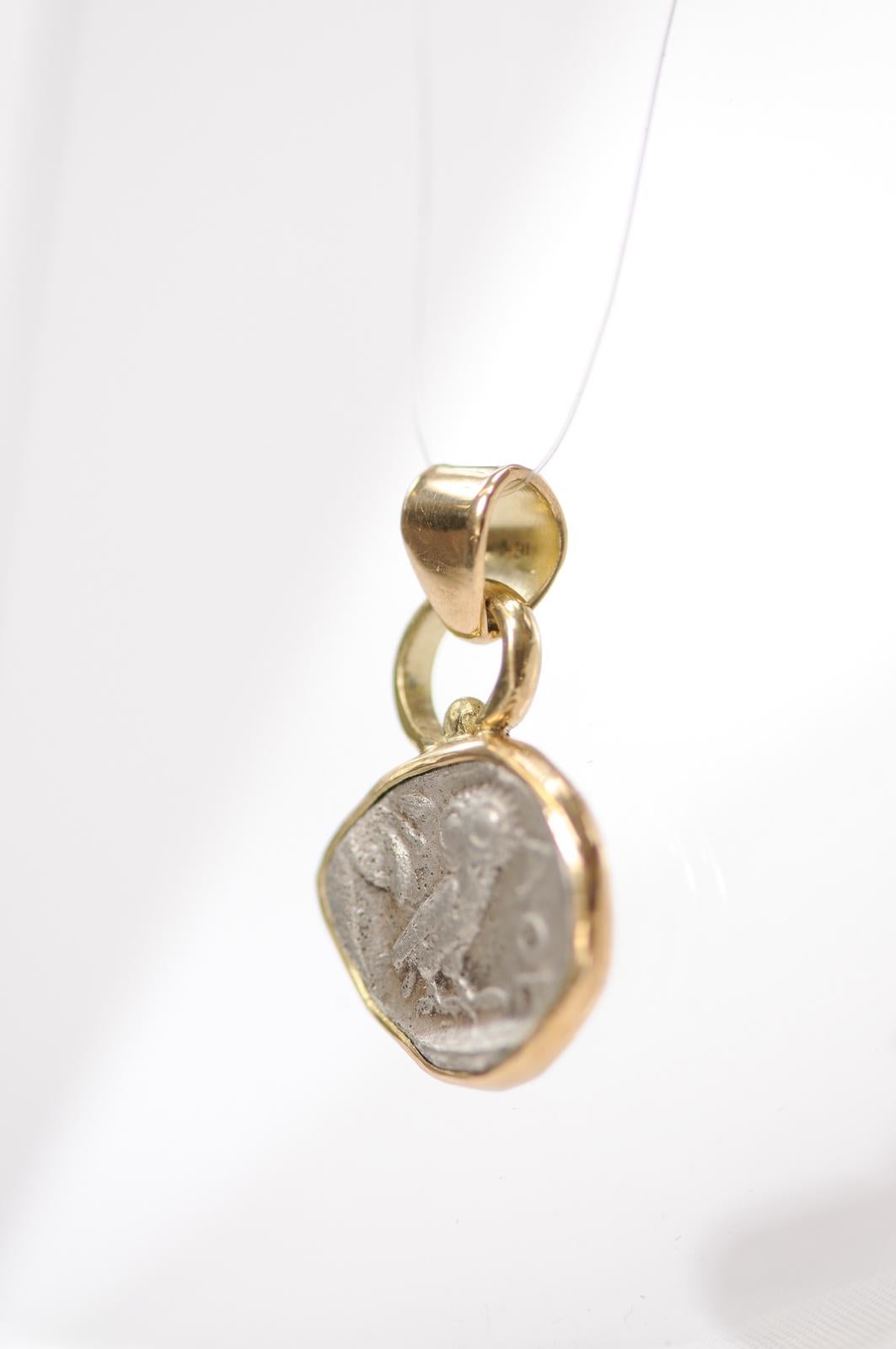 Colgante de dracma [moneda] con búho, hacia 404 a.C. en venta 4