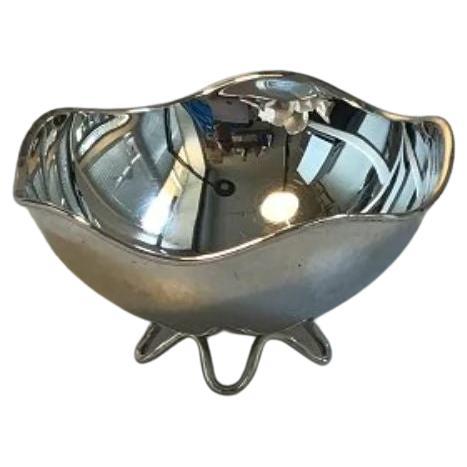 A. Dragsted/Folmer Dalum, Sterling Silver "Wawy Bowl" For Sale