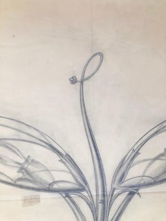 Drawing for a Table Lamp by Robert Gerlach, 1915