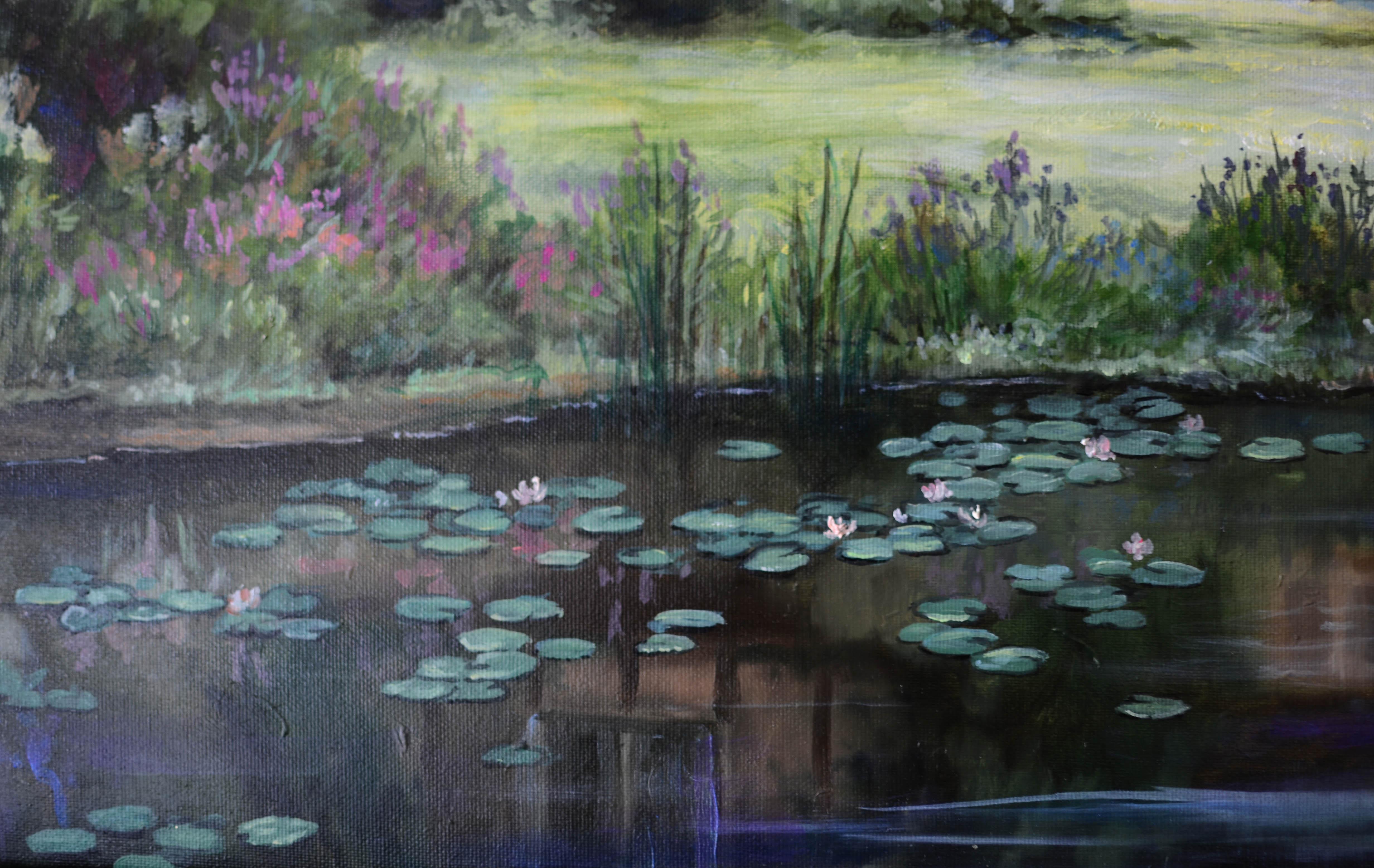 Romantic A dreamy Victorian inspired landscape of Tudor Estate by Sue Kelleher