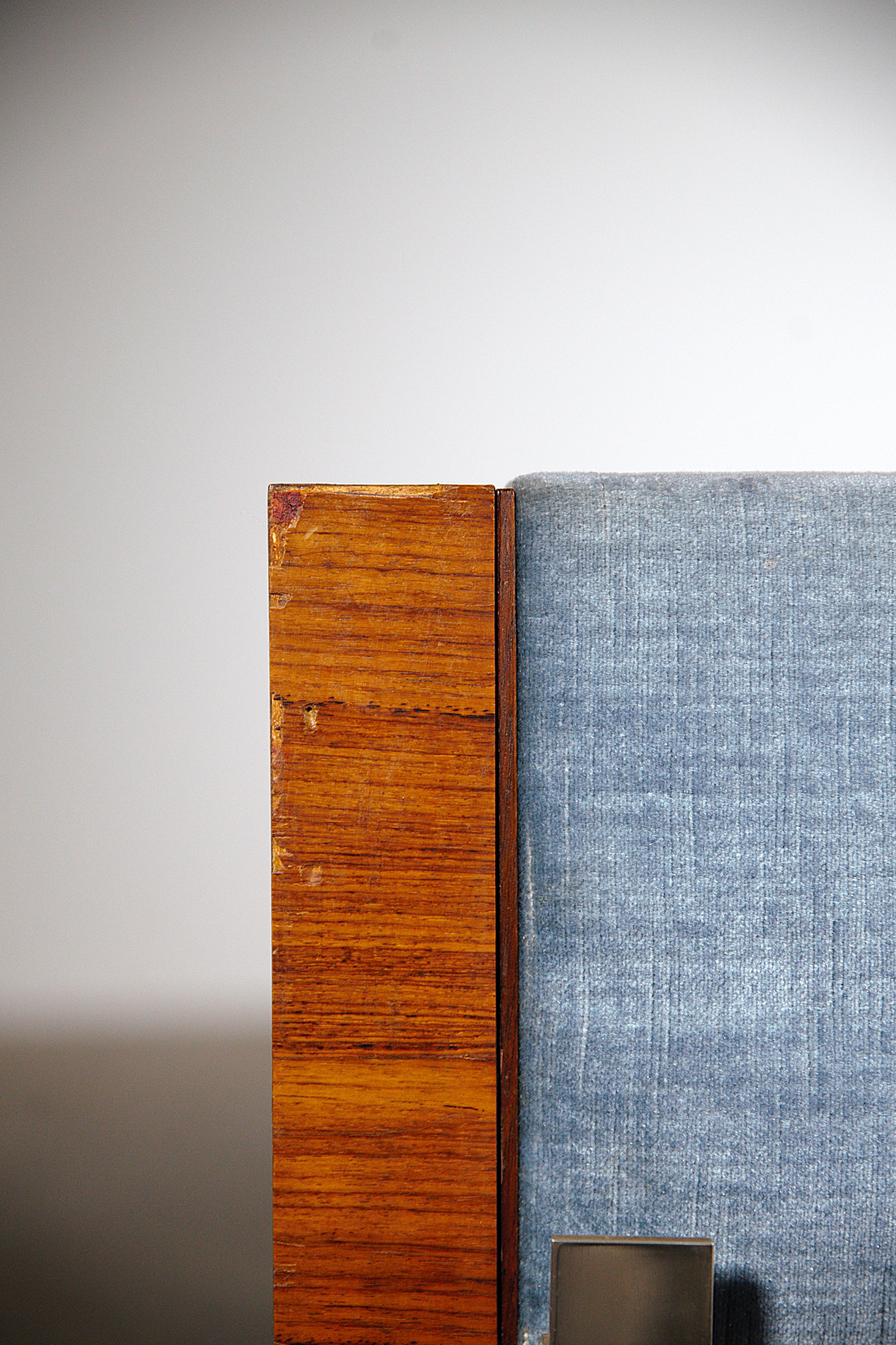 Velvet A Dressing Table / Chest of Drawers by Roger Landault France 1960s