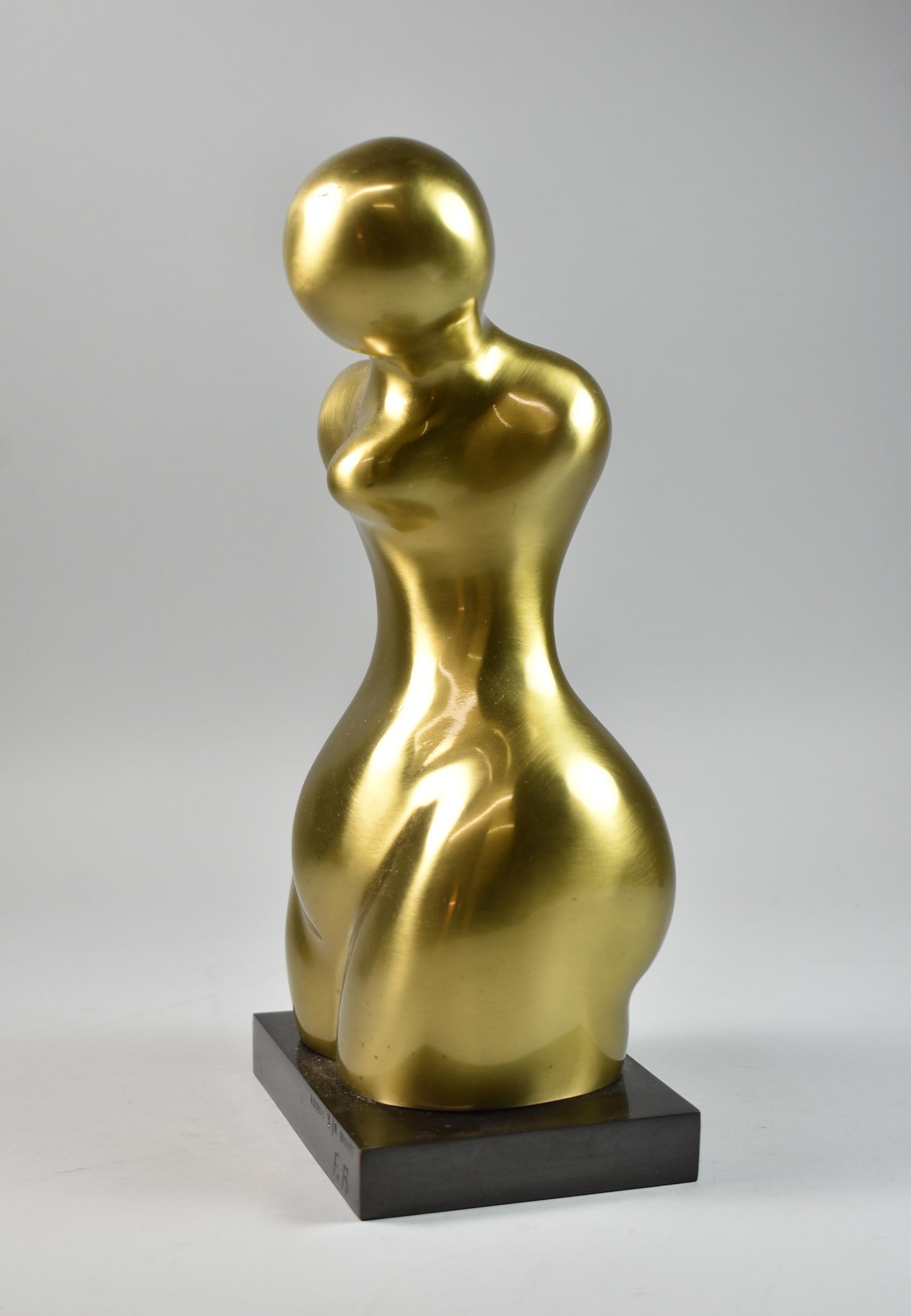 Modern A. Dubois 3/8 Bronze Figural Sculpture F.B