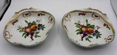 A "Duke of Gloucester" Pattern Porcelain Pair of Shell-Shaped Sweetmeat Dishes