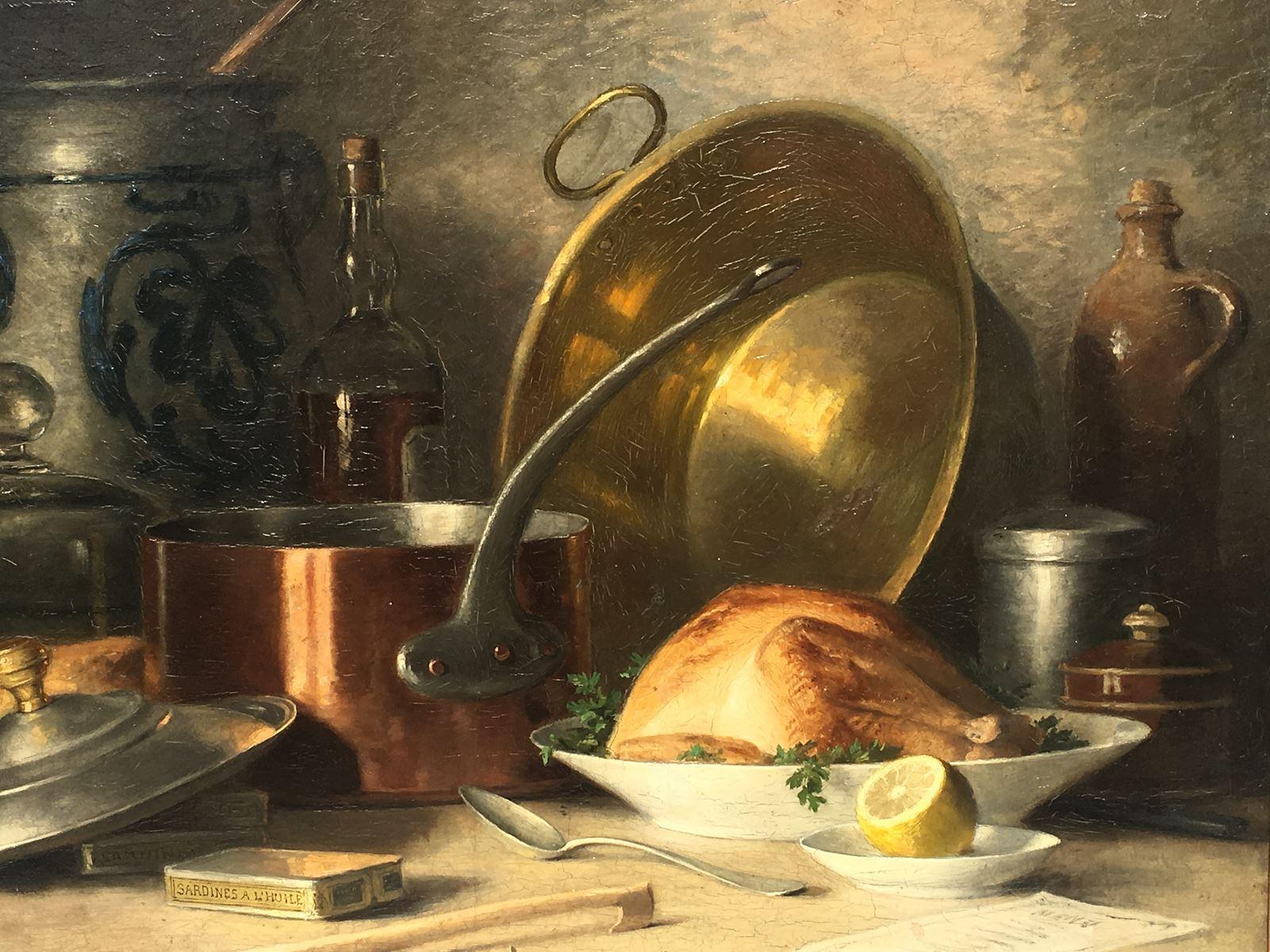 European A. During - Still Life, Oil on Canvas, 20th Century For Sale