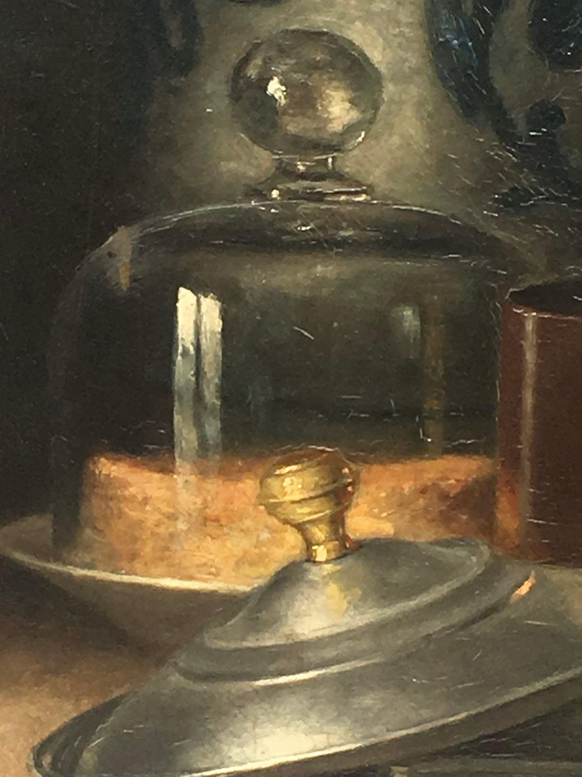 A. During - Still Life, Oil on Canvas, 20th Century For Sale 2