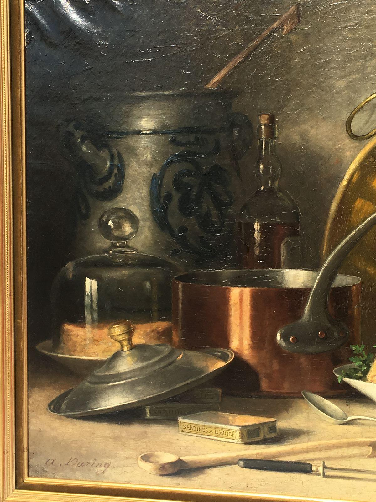 A. During - Still Life, Oil on Canvas, 20th Century For Sale 3