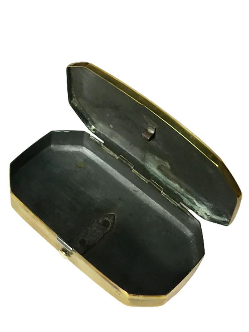 Tin Dutch 18th Century Copper Tobacco Box For Sale