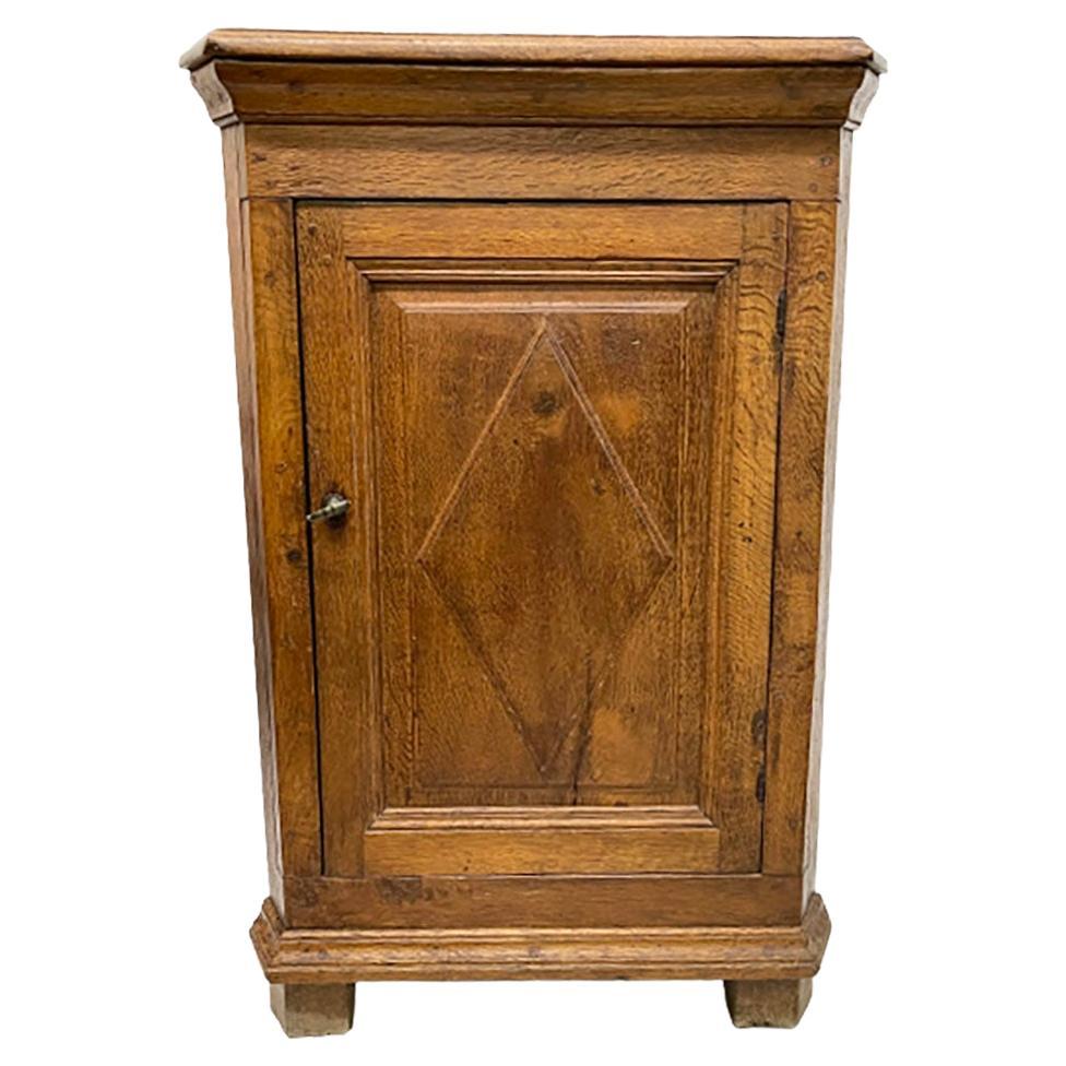 Dutch 18th Century Oak Corner Cabinet For Sale