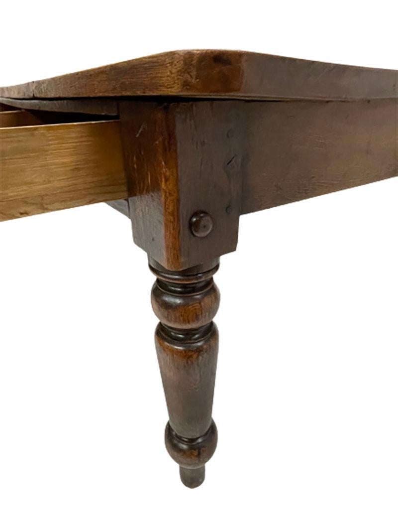 Dutch 19th Century Oak Country Style Dining Table 2