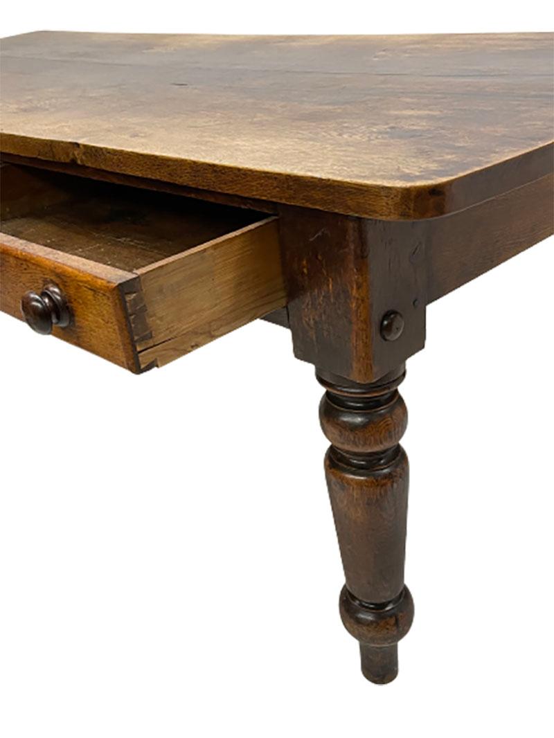 Dutch 19th Century Oak Country Style Dining Table 5