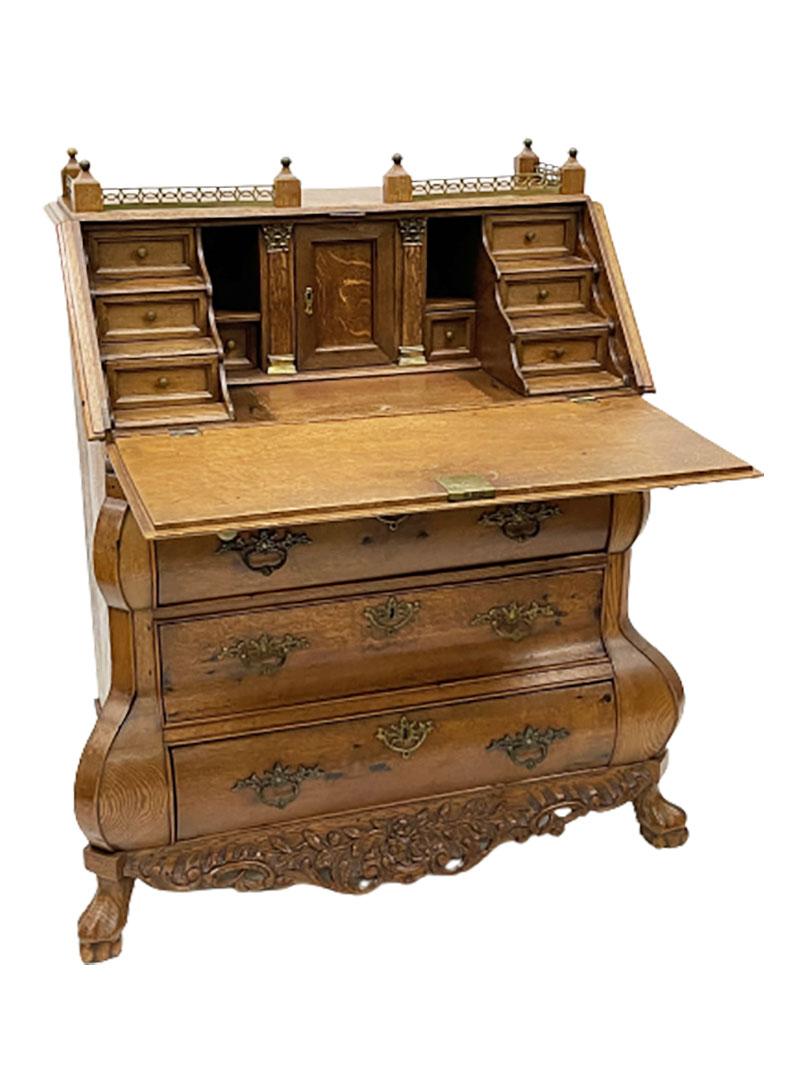 Secretaire olandese del XIX secolo in Oak in vendita 1